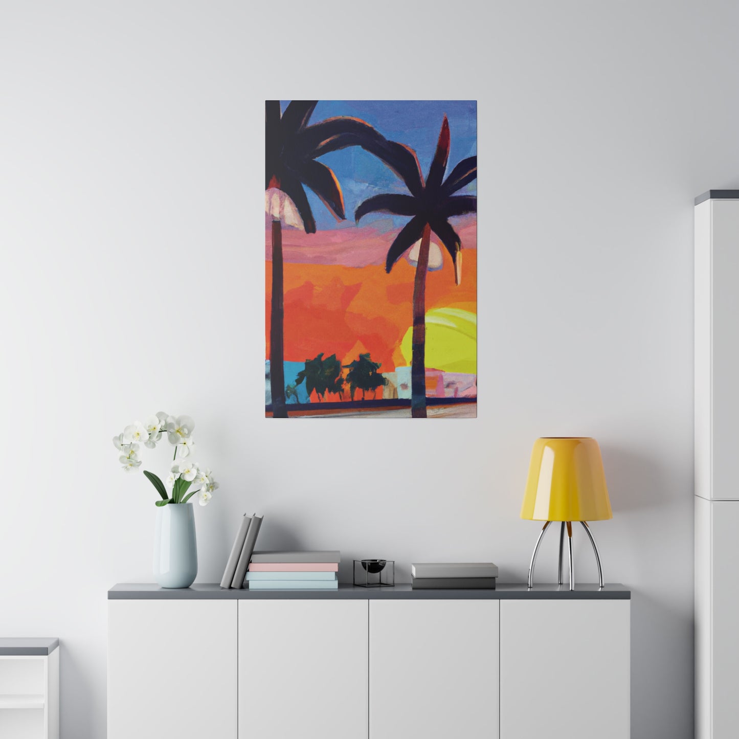 7368X - Miami Beach Sunset Painting Print | Miami | Beach | Sunset | Poster | Home Decor | Wall Art | Canvas