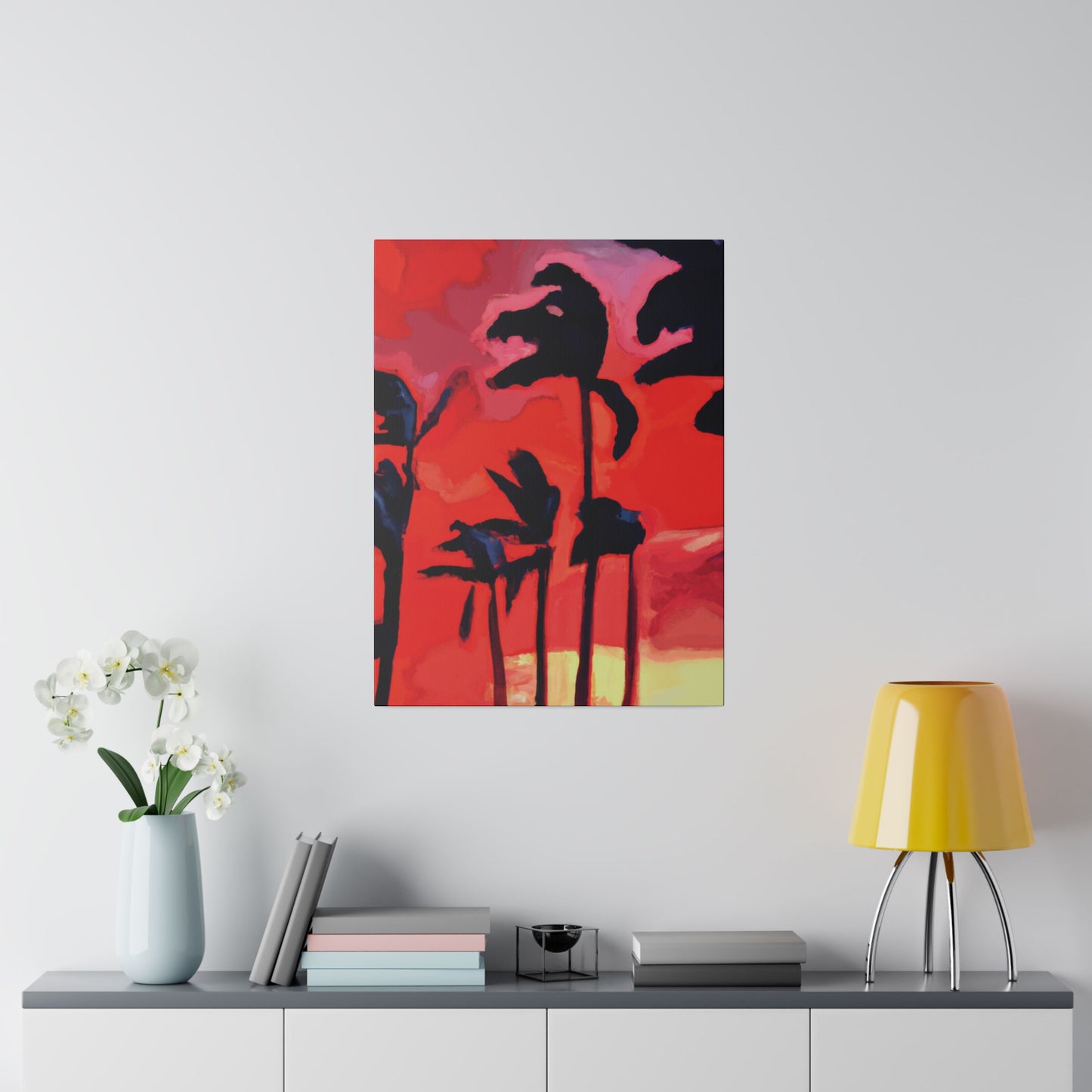 7933T - Miami Beach Sunset Painting Print | Miami | Beach | Sunset | Poster | Home Decor | Wall Art | Canvas