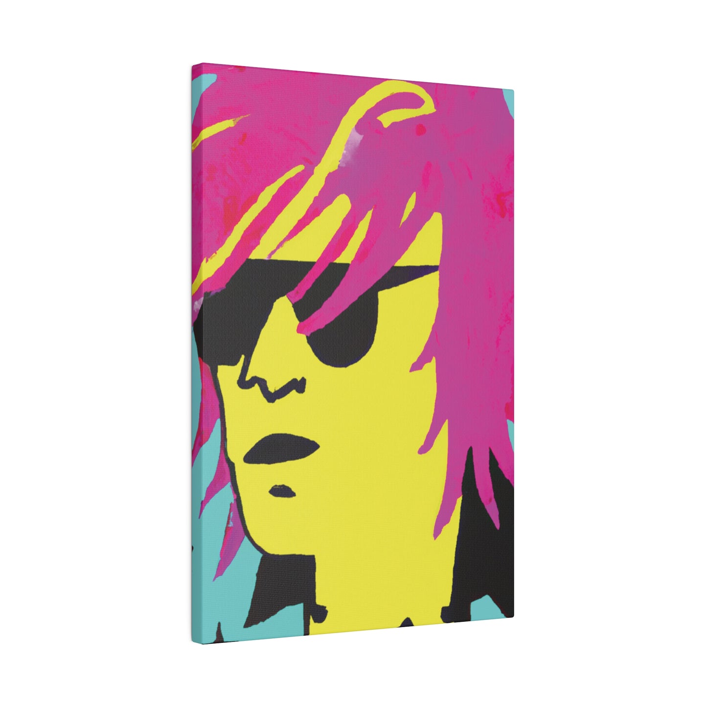 7462L - Rockstar Painting Print | Face | Abstract | Poster | Home Decor | Wall Art | Music Art | Canvas