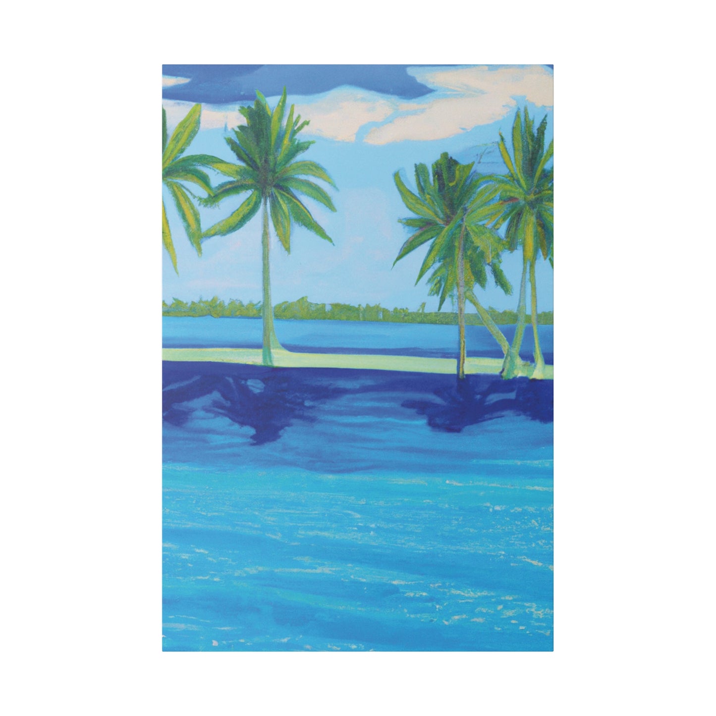 9589F - Bahamas Ocean Painting Print | Bahamas | Ocean | Beach | Poster | Home Decor | Wall Art | Canvas