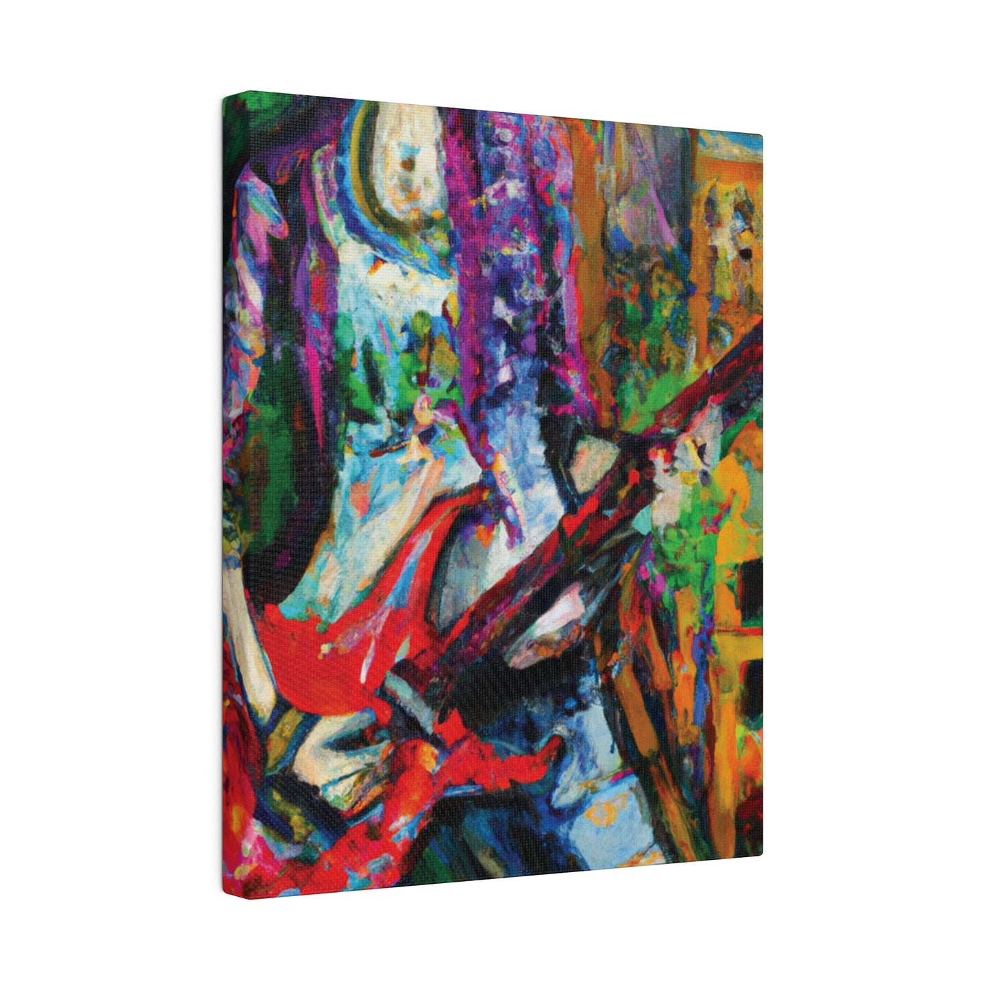 8263J - Rockstar Oil Painting Style Print | Poster | Home Decor | Wall Art | Music Art | Canvas