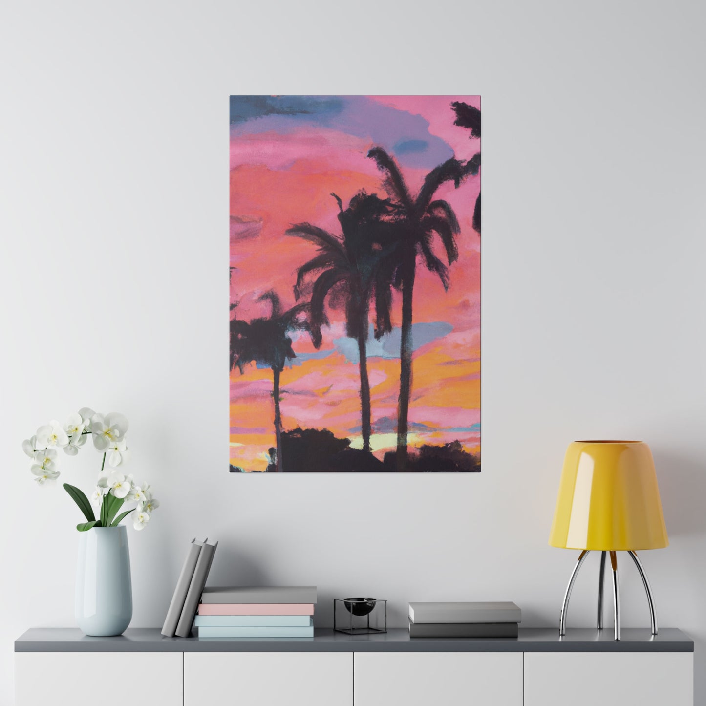 6349G - Miami Beach Sunset Painting Print | Miami | Beach | Sunset | Poster | Home Decor | Wall Art | Canvas