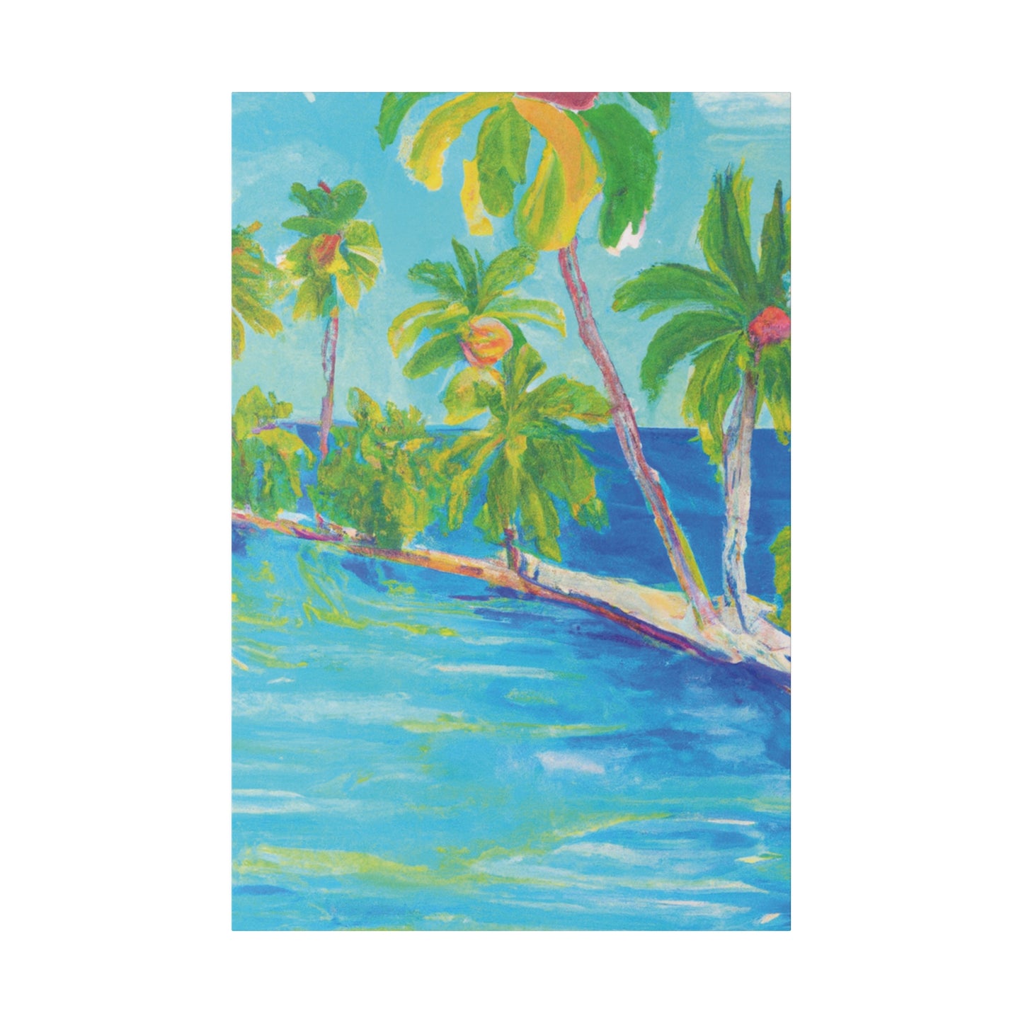 8256Q - Bahamas Ocean Painting Print | Bahamas | Ocean | Beach | Poster | Home Decor | Wall Art | Canvas