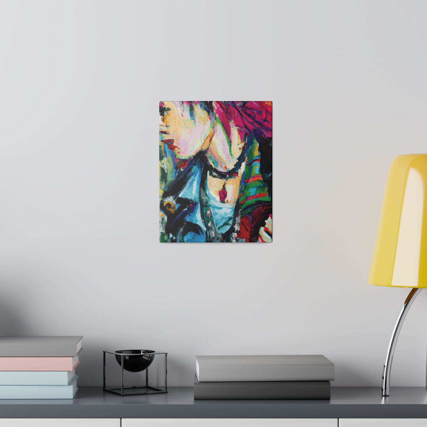 4106Q - Rockstar Oil Painting Style Print | Poster | Home Decor | Wall Art | Music Art | Canvas