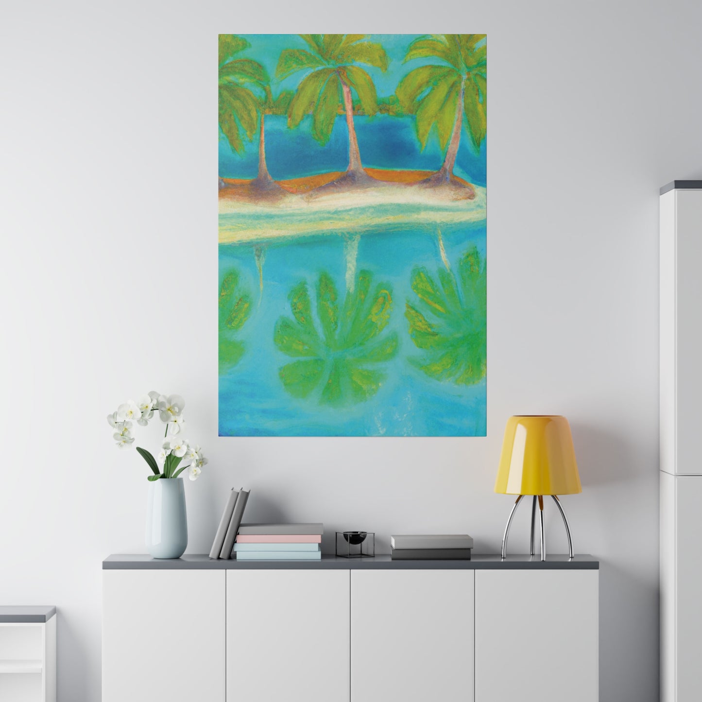 3294K - Bahamas Ocean Painting Print | Bahamas | Ocean | Beach | Poster | Home Decor | Wall Art | Canvas