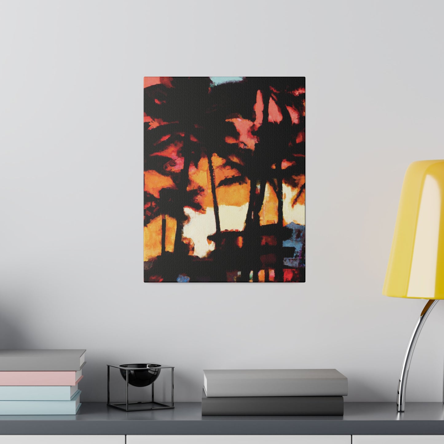 8498K - Miami Beach Sunset Painting Print | Miami | Beach | Sunset | Poster | Home Decor | Wall Art | Canvas