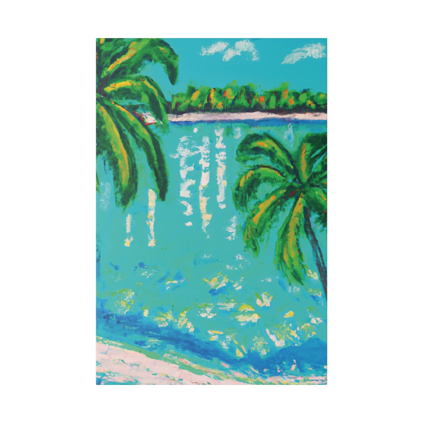 6412Q - Bahamas Ocean Painting Print | Bahamas | Ocean | Beach | Poster | Home Decor | Wall Art | Canvas