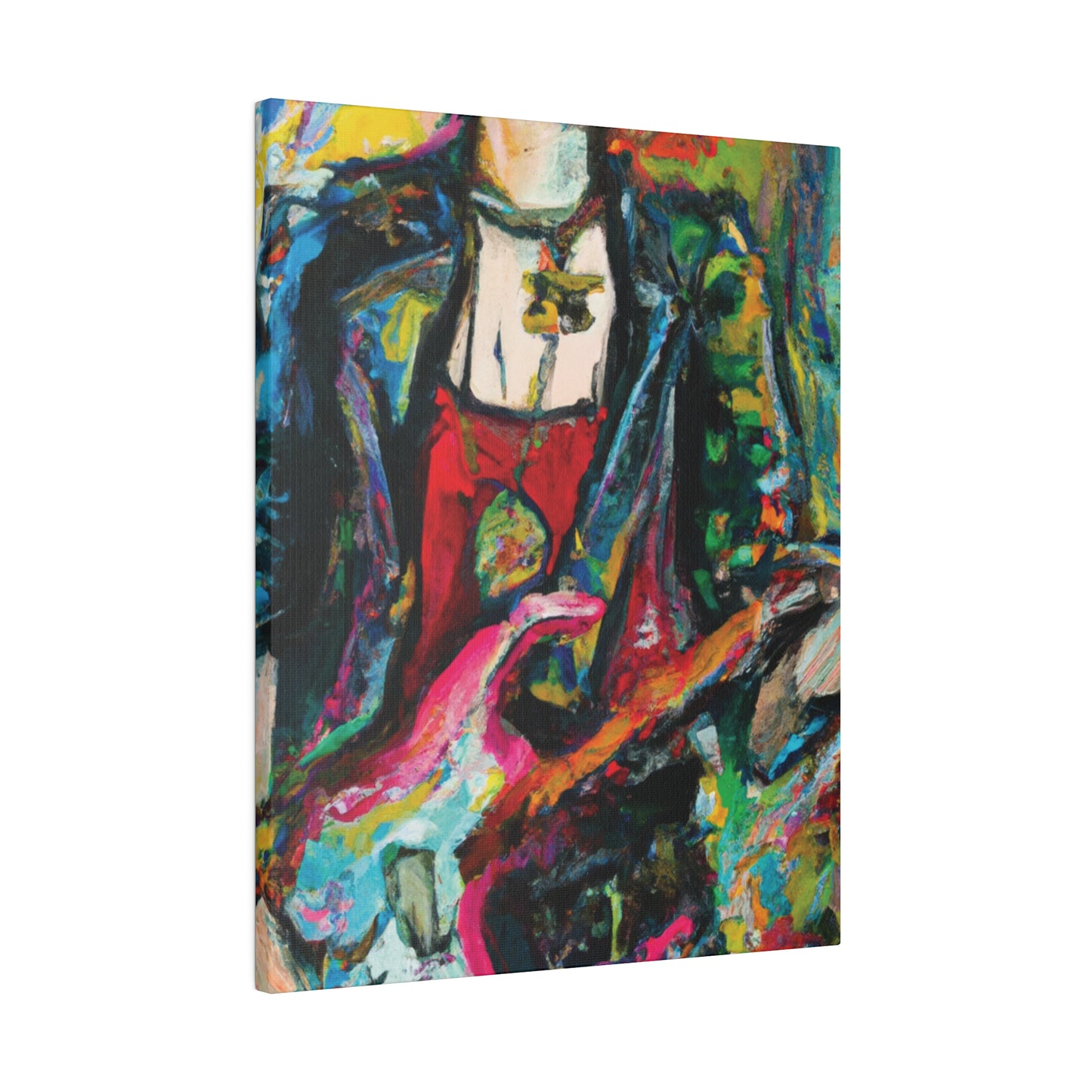 4558Z - Rockstar Oil Painting Style Print | Poster | Home Decor | Wall Art | Music Art | Canvas