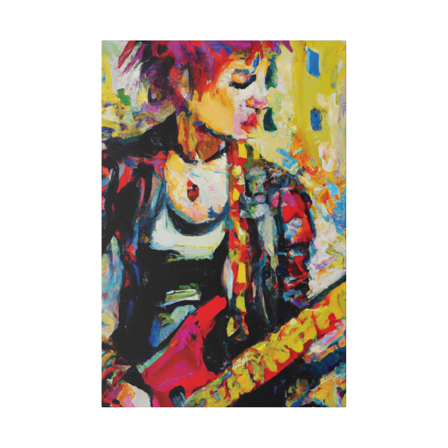 8768U - Rockstar Oil Painting Style Print | Poster | Home Decor | Wall Art | Music Art | Canvas