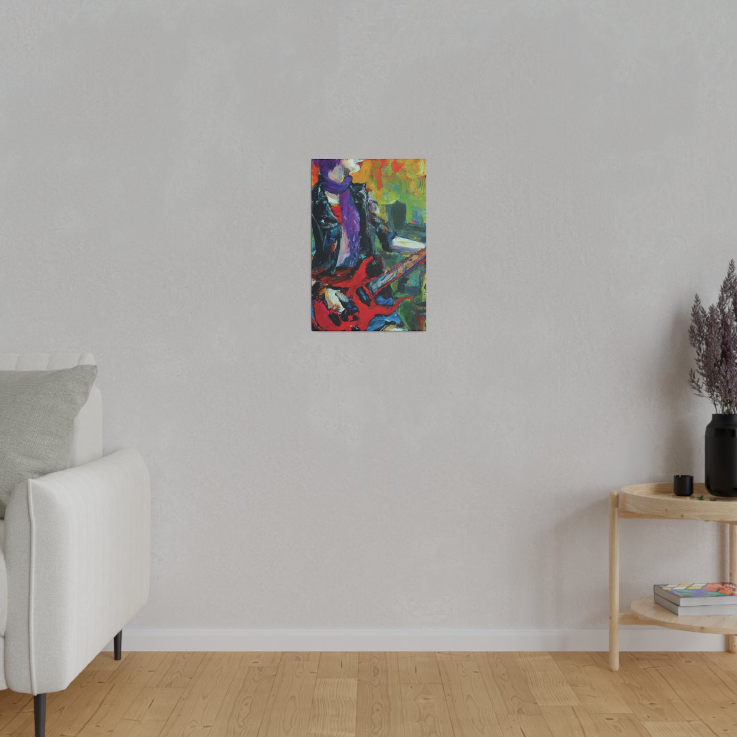 9823K - Rockstar Oil Painting Style Print | Poster | Home Decor | Wall Art | Music Art | Canvas