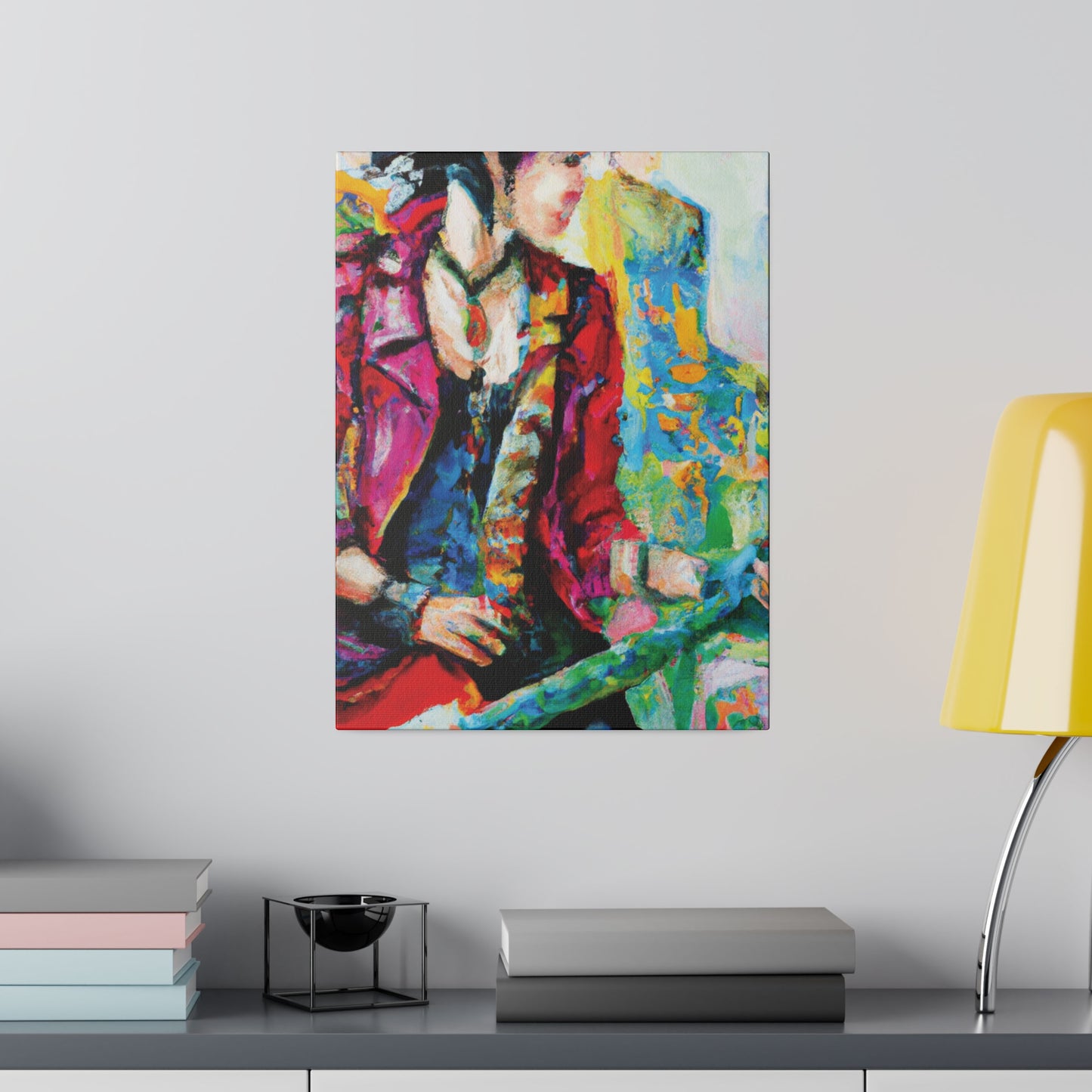 7234K - Rockstar Oil Painting Style Print | Poster | Home Decor | Wall Art | Music Art | Canvas