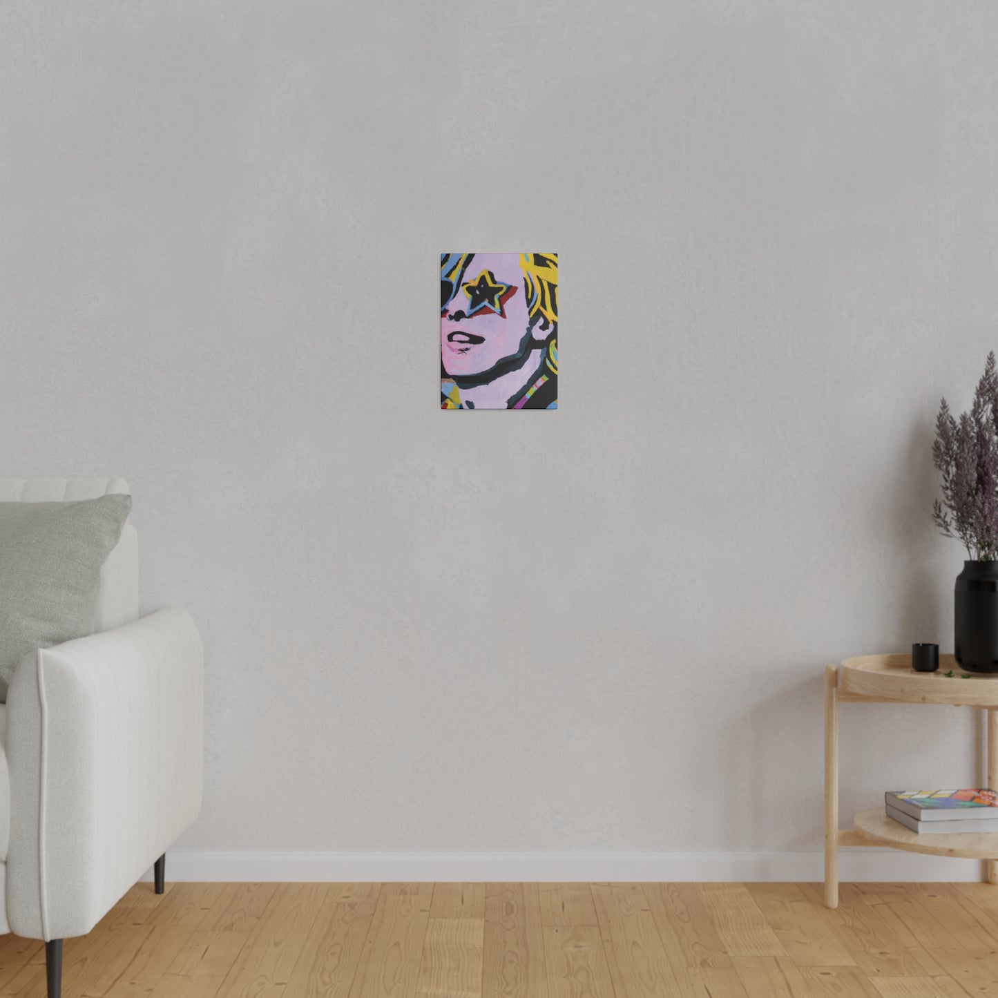5027F - Rockstar Painting Print | Face | Abstract | Poster | Home Decor | Wall Art | Music Art | Canvas