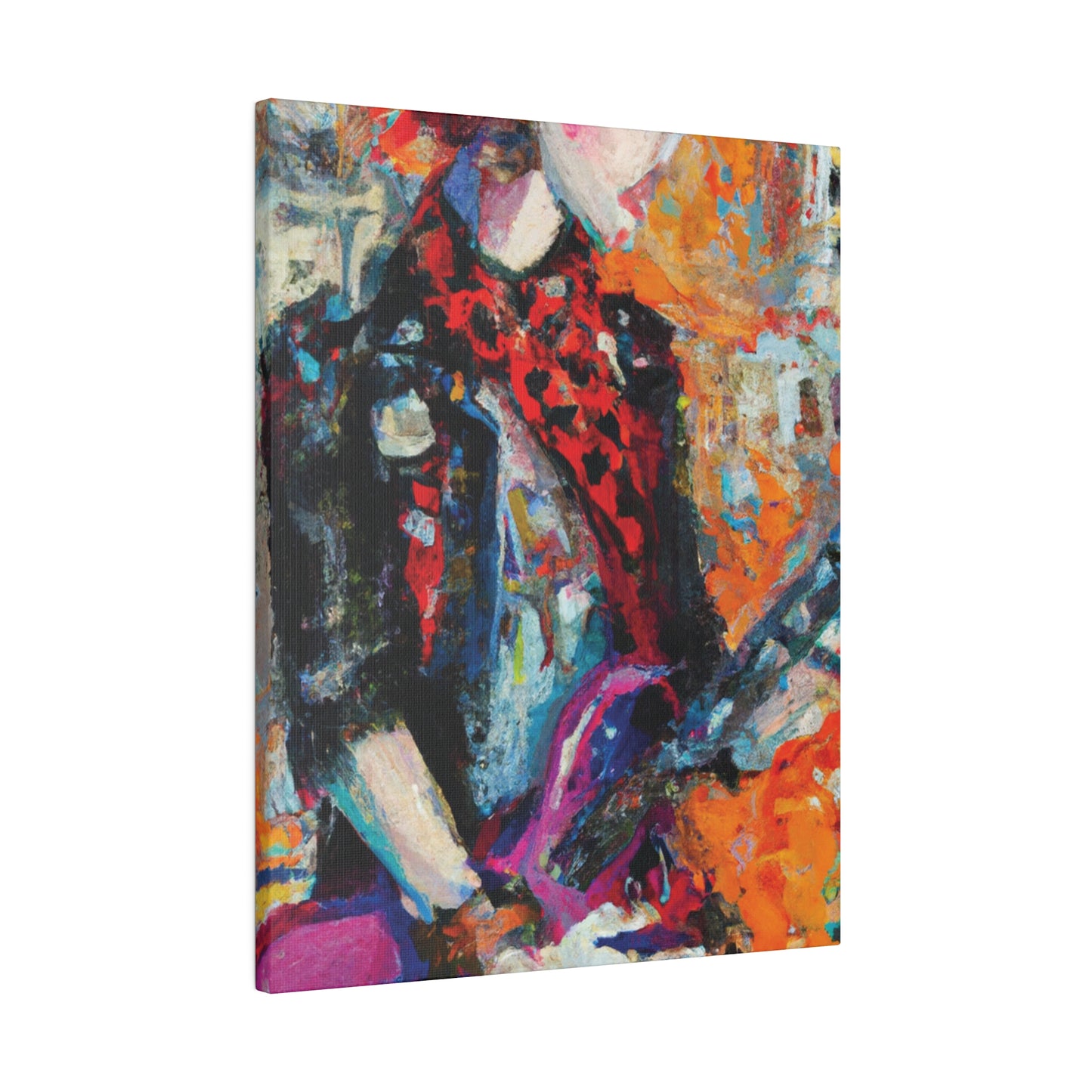 9348Q - Rockstar Oil Painting Style Print | Poster | Home Decor | Wall Art | Music Art | Canvas