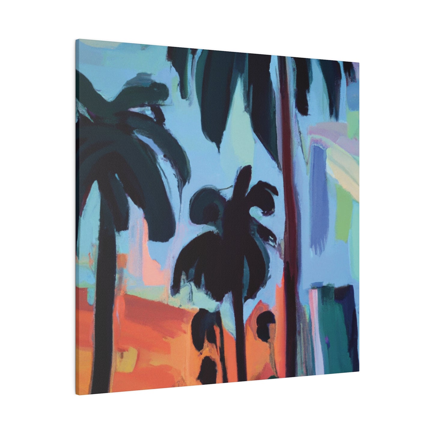 3524Z - Miami Beach Sunset Painting Print | Miami | Beach | Sunset | Poster | Home Decor | Wall Art | Canvas