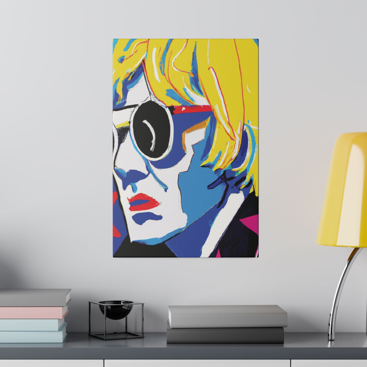 6259E - Rockstar Painting Print | Face | Abstract | Poster | Home Decor | Wall Art | Music Art | Canvas