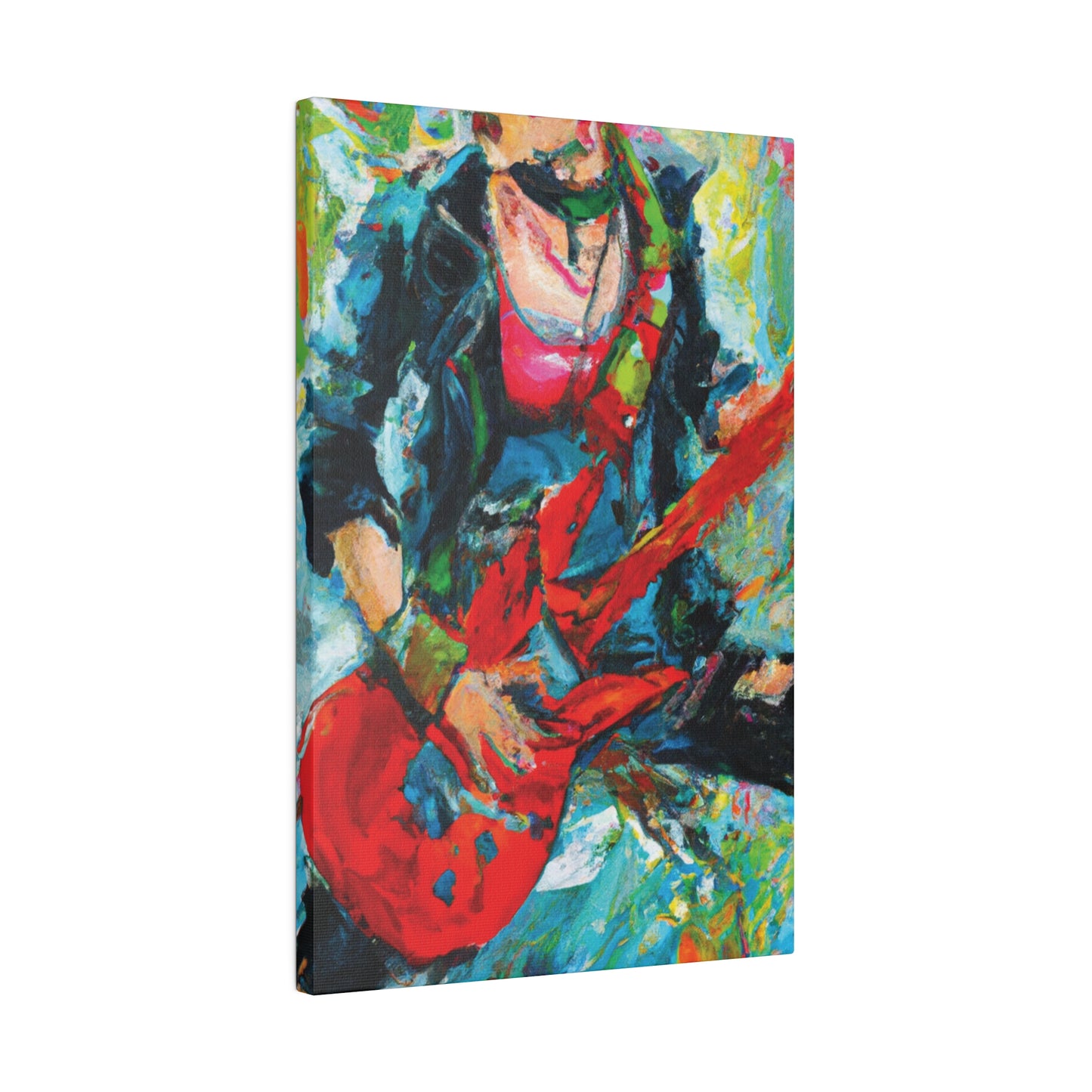 7746Y - Rockstar Oil Painting Style Print | Poster | Home Decor | Wall Art | Music Art | Canvas