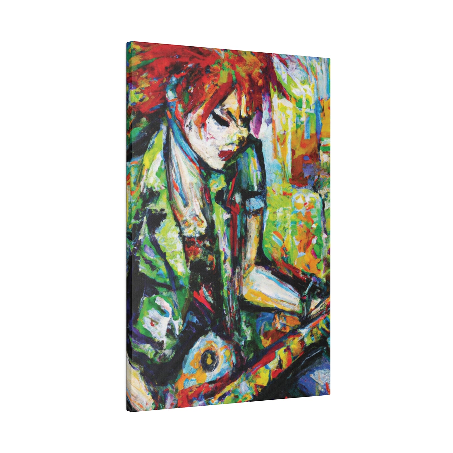 2204G - Rockstar Oil Painting Style Print | Poster | Home Decor | Wall Art | Music Art | Canvas