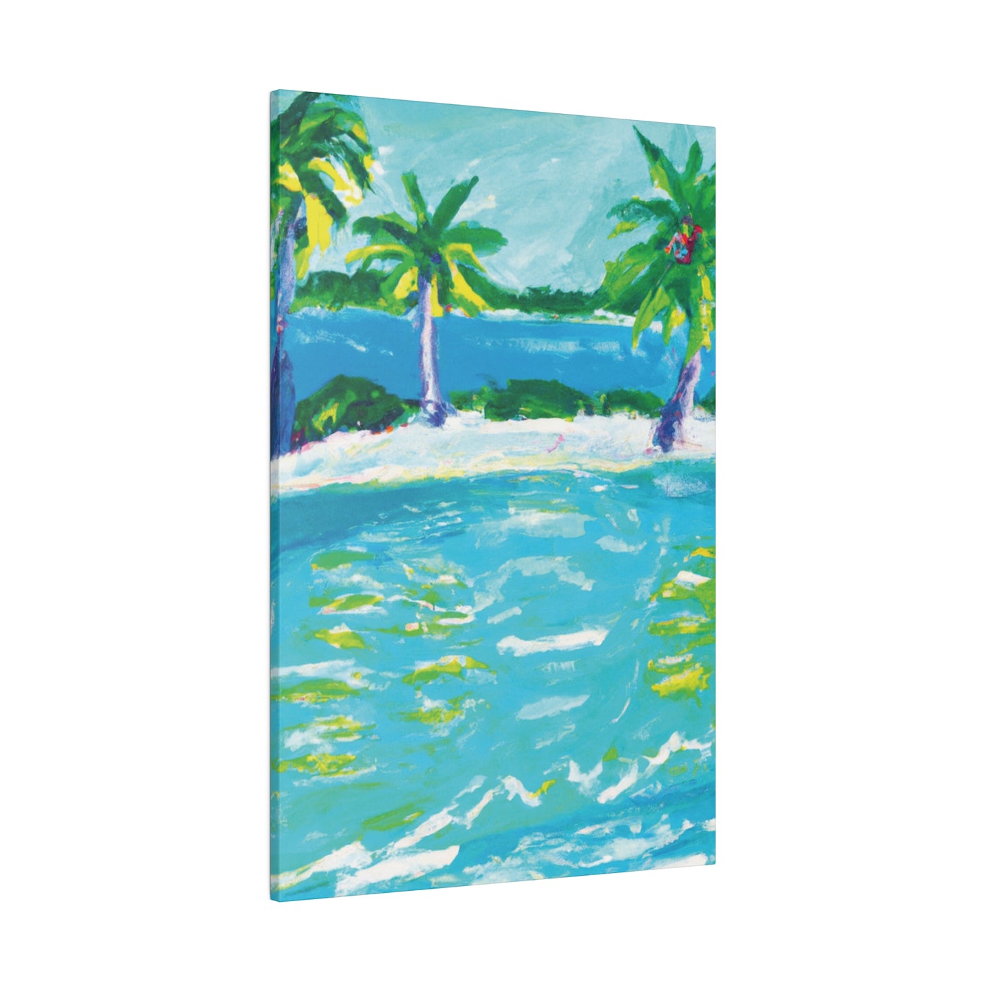 9256K - Bahamas Ocean Painting Print | Bahamas | Ocean | Beach | Poster | Home Decor | Wall Art | Canvas