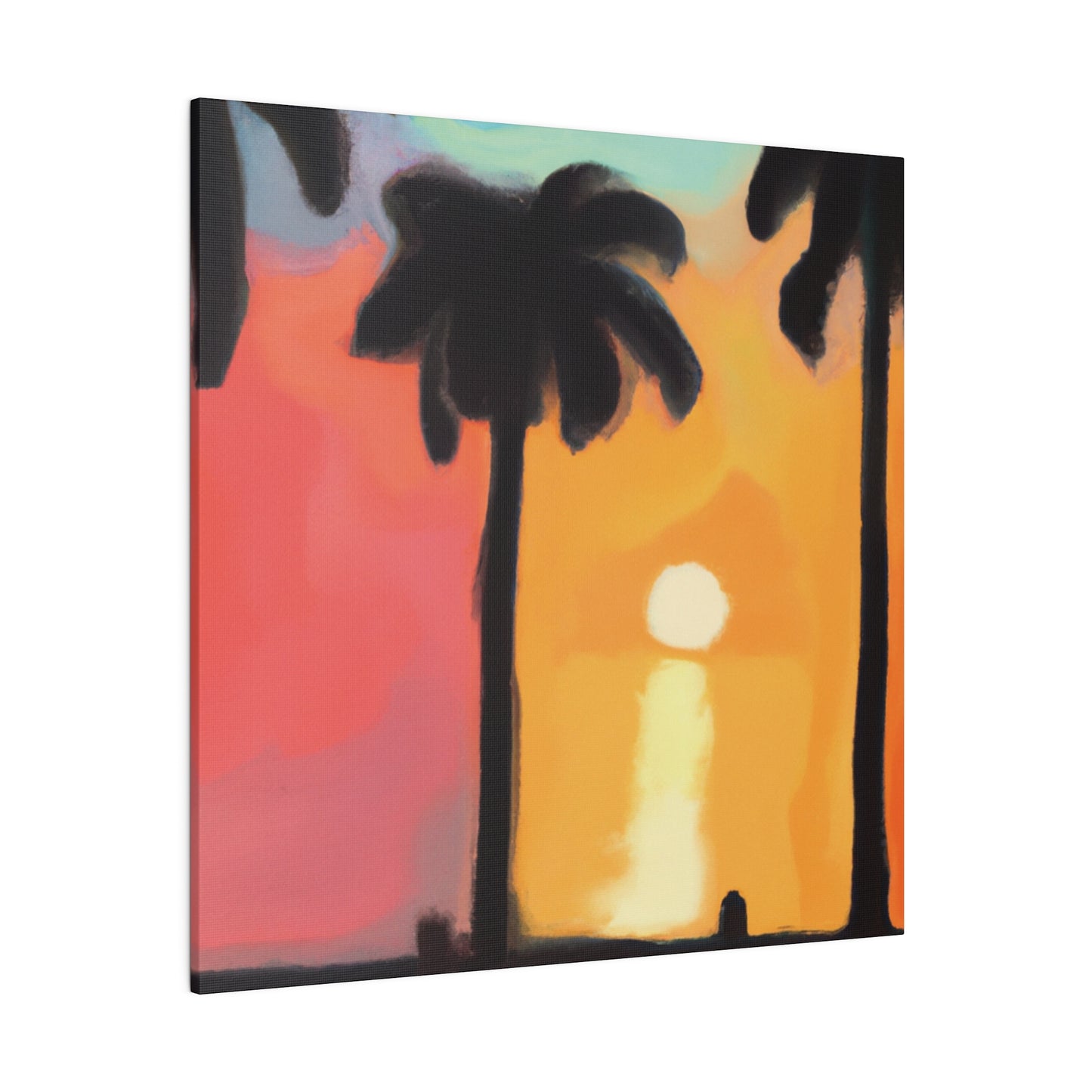 9529K - Miami Beach Sunset Painting Print | Miami | Beach | Sunset | Poster | Home Decor | Wall Art | Canvas