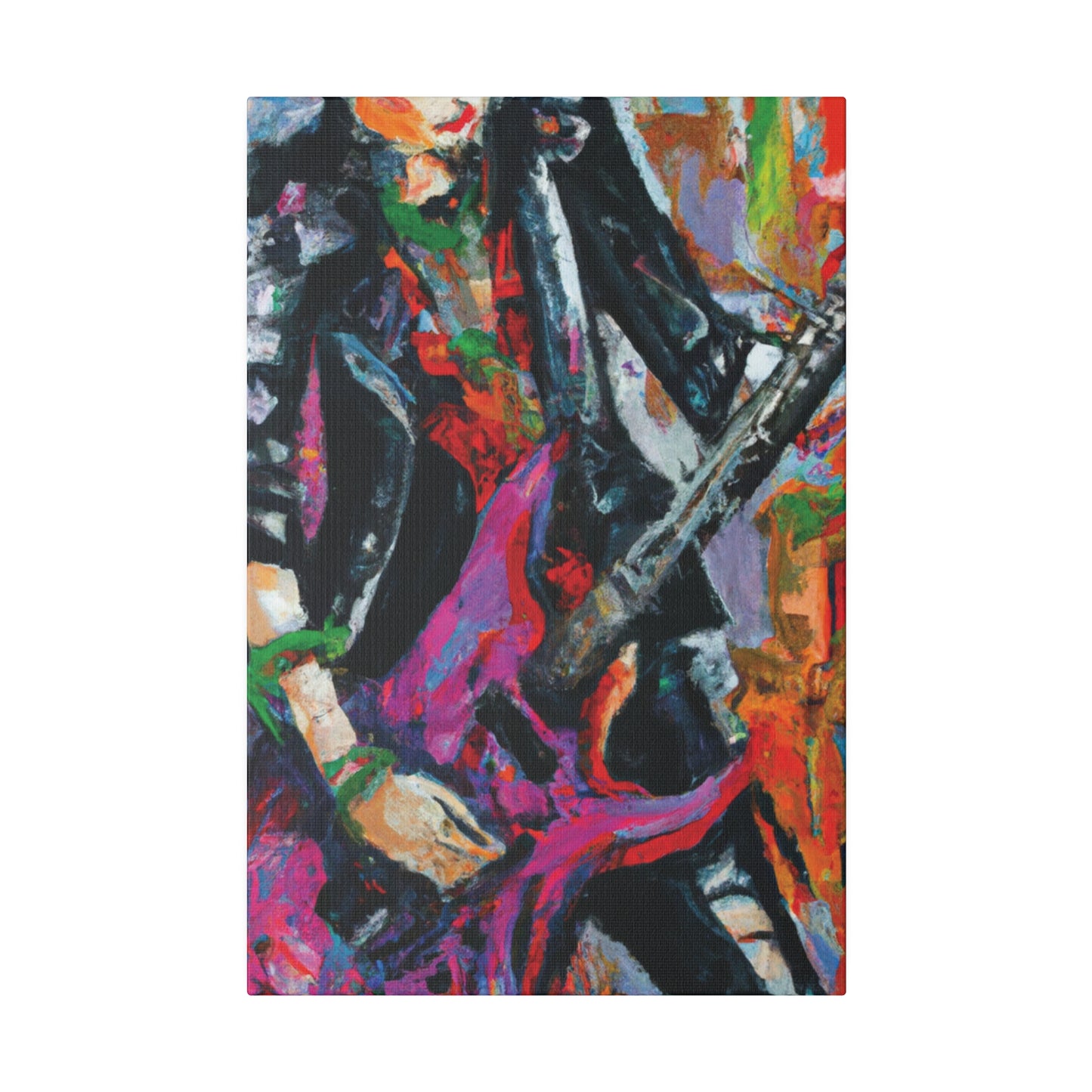3622Z - Rockstar Oil Painting Style Print | Poster | Home Decor | Wall Art | Music Art | Canvas