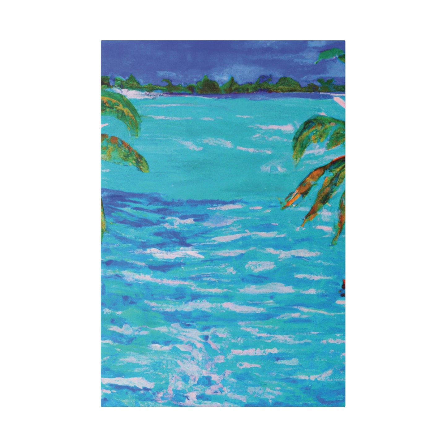 5802L - Bahamas Ocean Painting Print | Bahamas | Ocean | Beach | Poster | Home Decor | Wall Art | Canvas