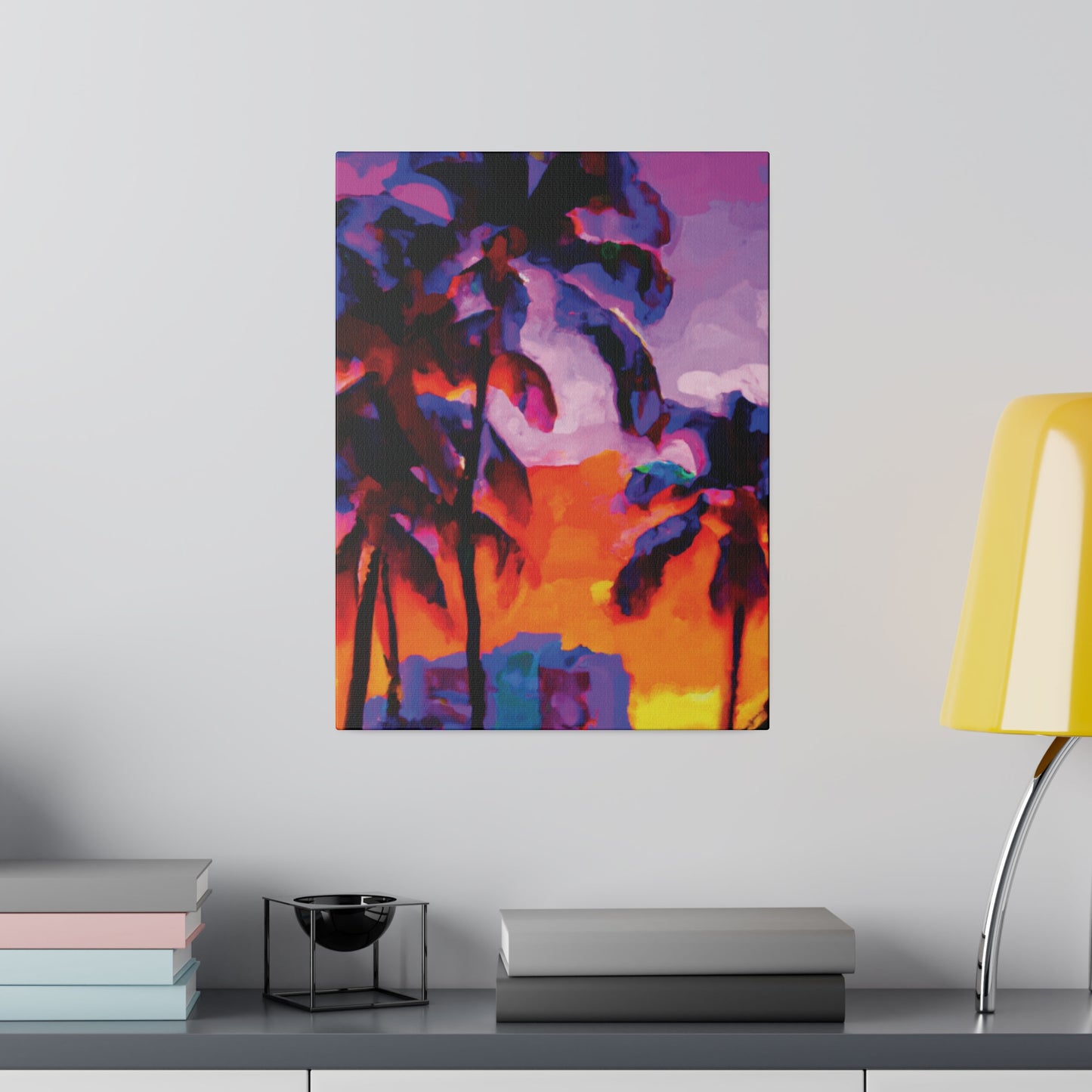 313J - Miami Beach Sunset Painting Print | Miami | Beach | Sunset | Poster | Home Decor | Wall Art | Canvas