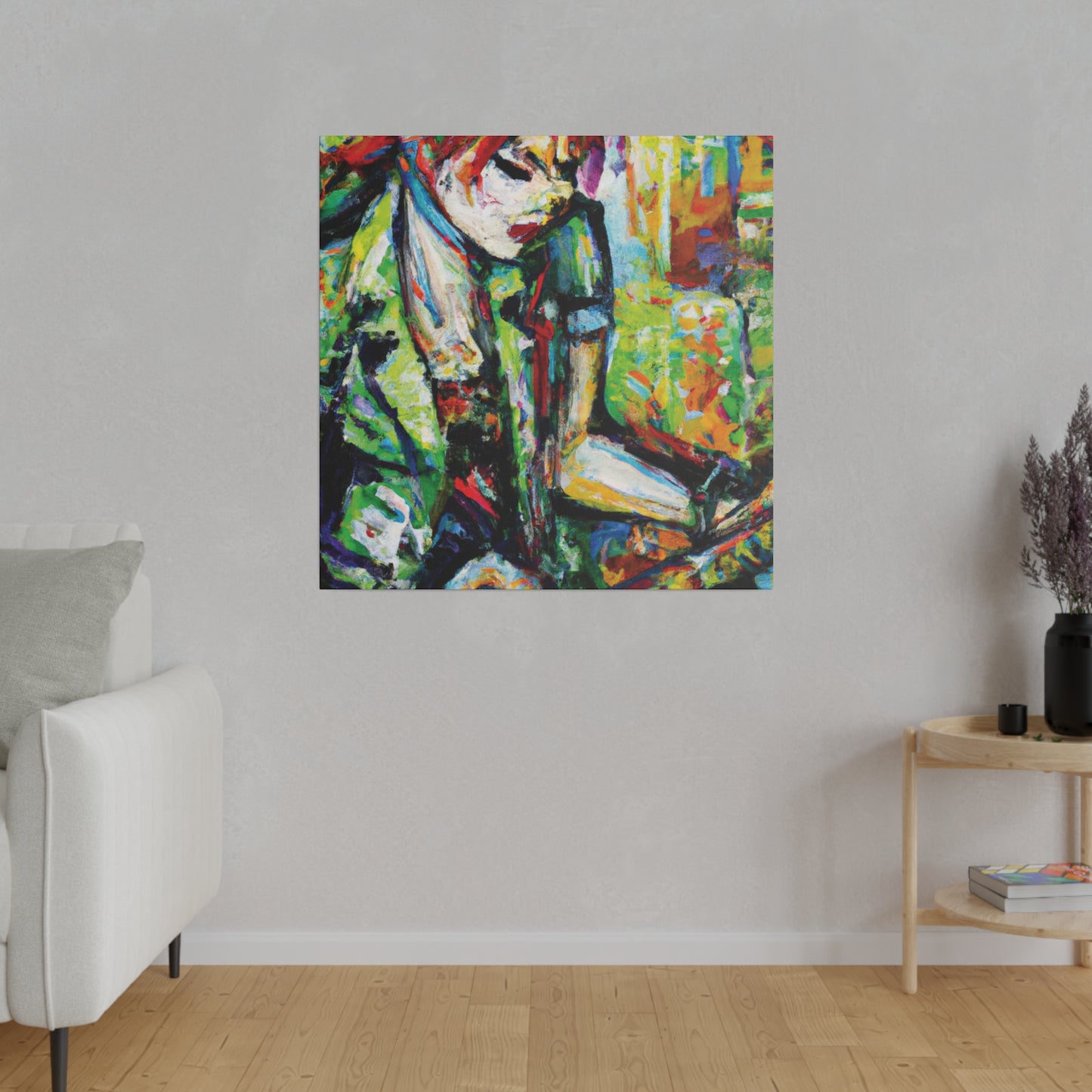 2204G - Rockstar Oil Painting Style Print | Poster | Home Decor | Wall Art | Music Art | Canvas