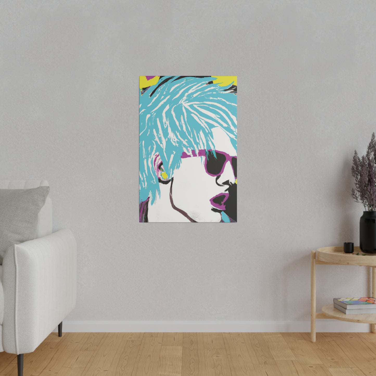 5802P - Rockstar Painting Print | Face | Abstract | Poster | Home Decor | Wall Art | Music Art | Canvas