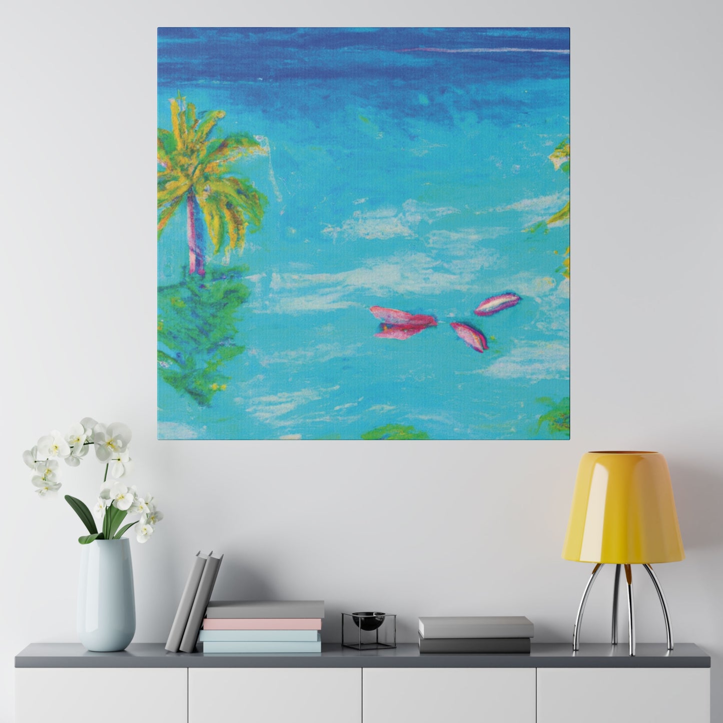 9387Q - Bahamas Ocean Painting Print | Bahamas | Ocean | Beach | Poster | Home Decor | Wall Art | Canvas