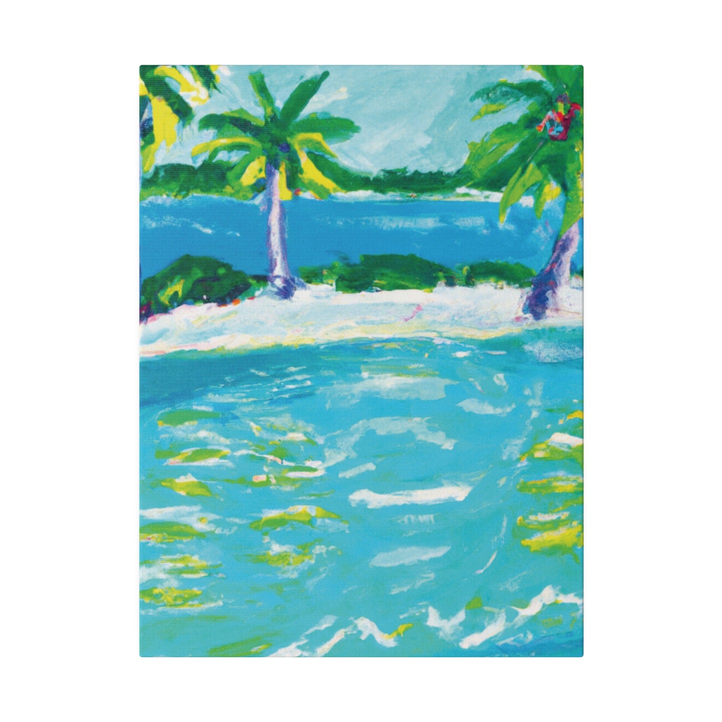 9256K - Bahamas Ocean Painting Print | Bahamas | Ocean | Beach | Poster | Home Decor | Wall Art | Canvas