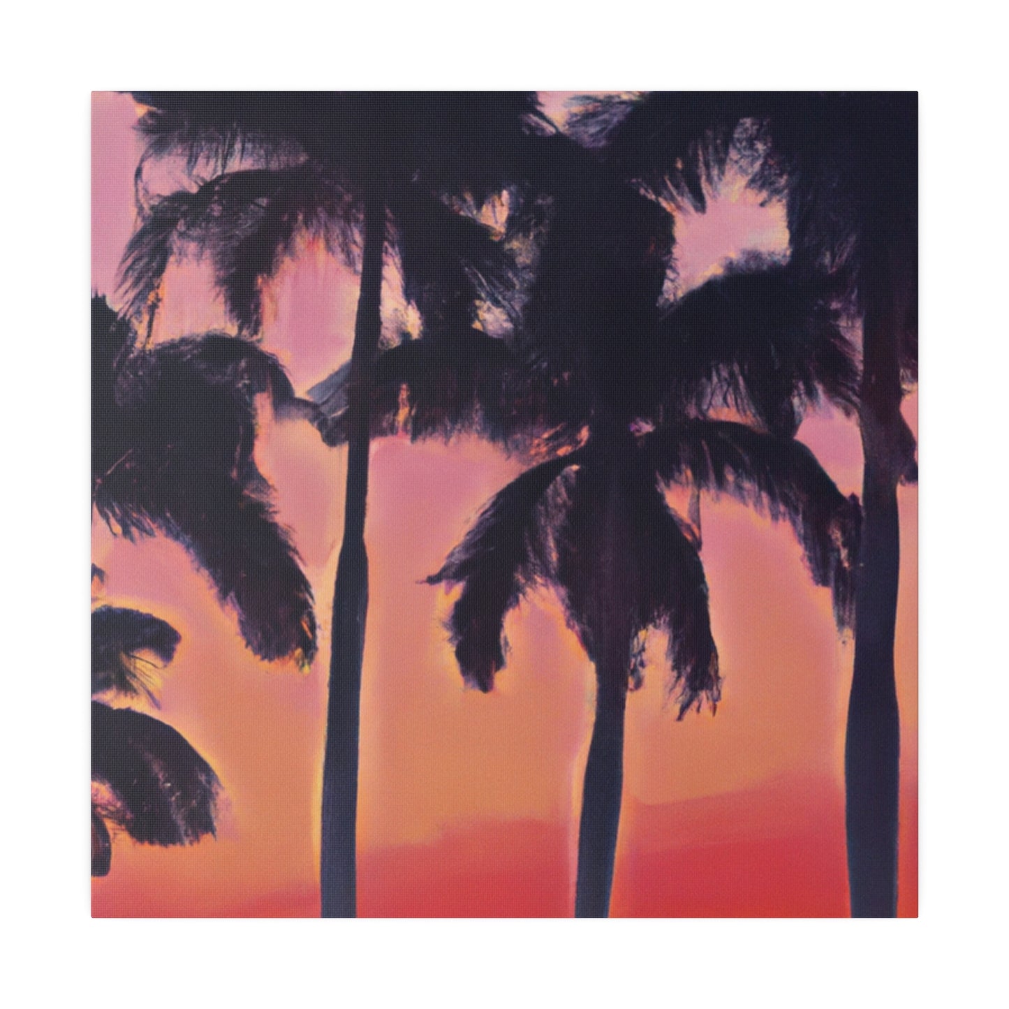 7239V - Miami Beach Sunset Painting Print | Miami | Beach | Sunset | Poster | Home Decor | Wall Art | Canvas