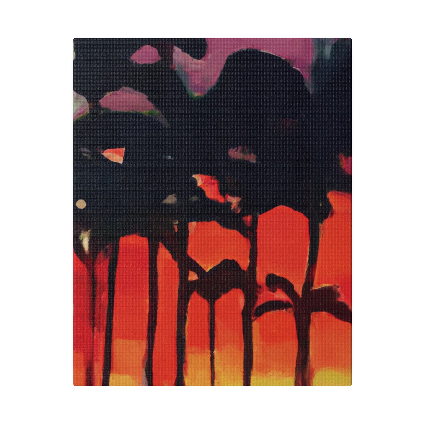 9653K - Miami Beach Sunset Painting Print | Miami | Beach | Sunset | Poster | Home Decor | Wall Art | Canvas