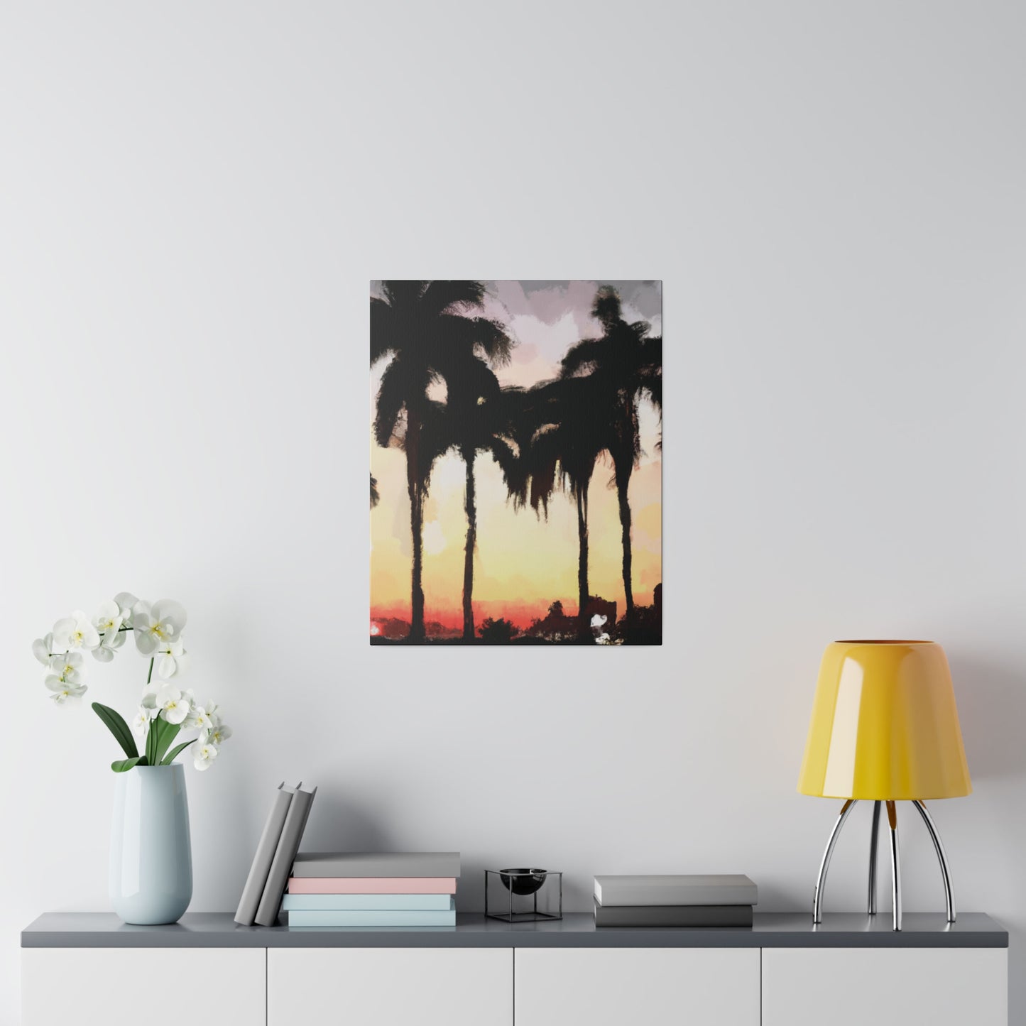 4763J - Miami Beach Sunset Painting Print | Miami | Beach | Sunset | Poster | Home Decor | Wall Art | Canvas