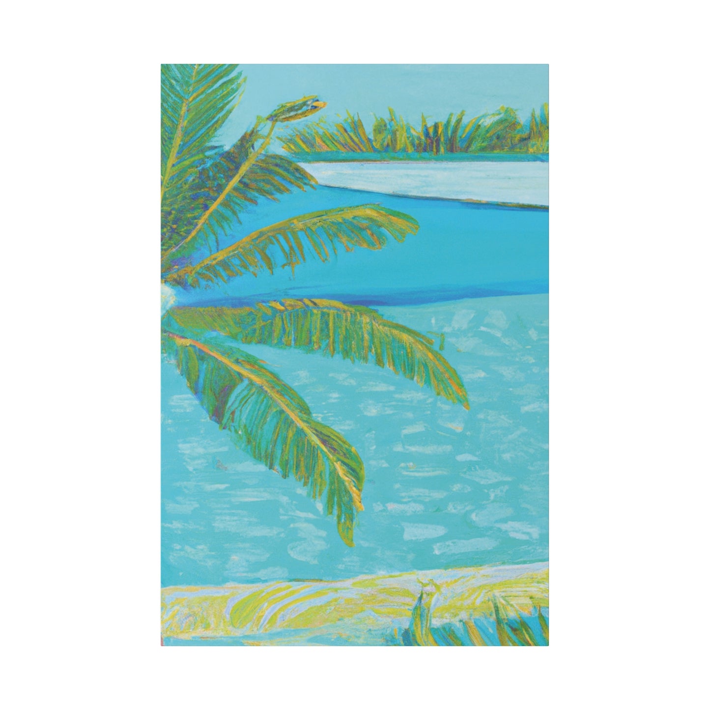 6398H - Bahamas Ocean Painting Print | Bahamas | Ocean | Beach | Poster | Home Decor | Wall Art | Canvas