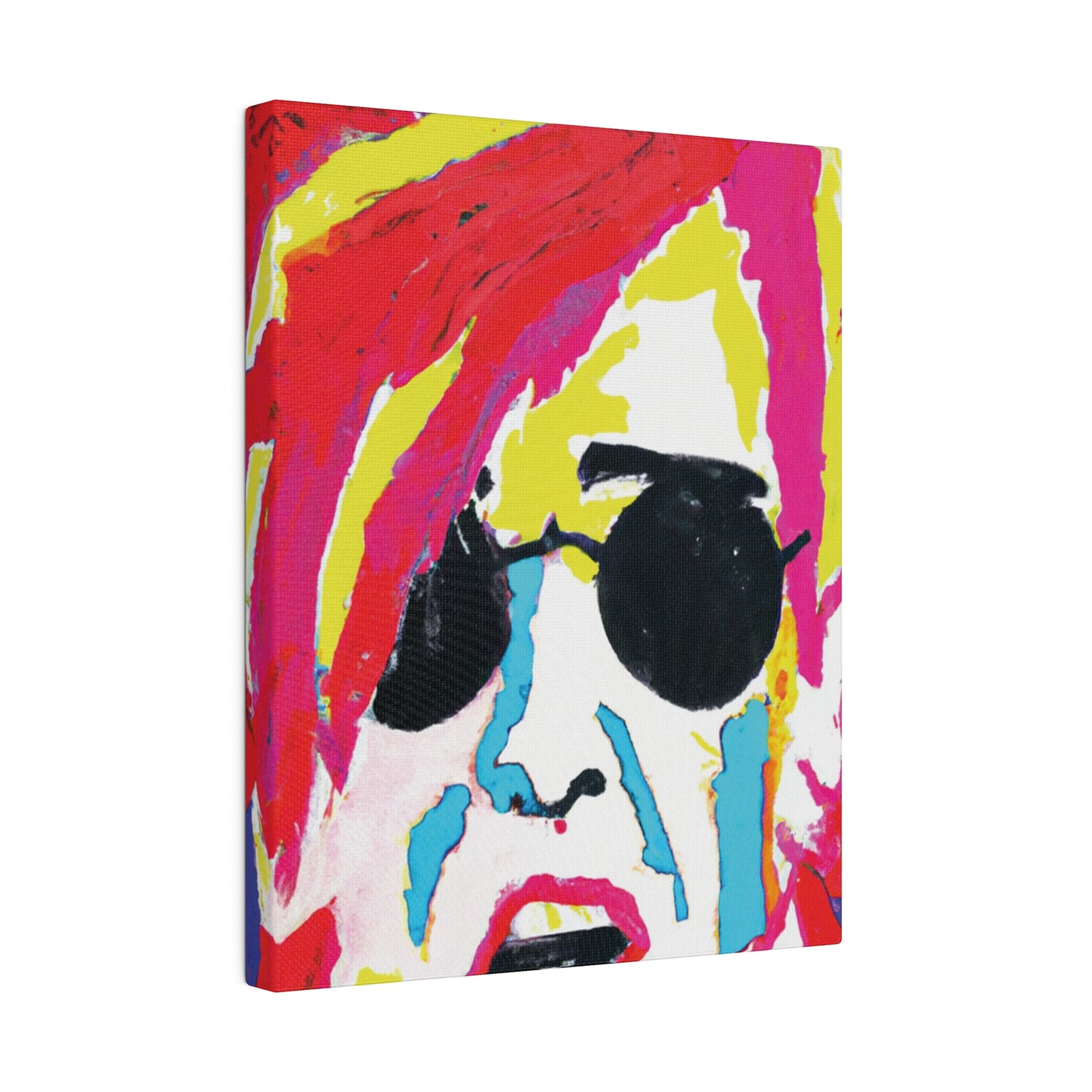 5397K - Rockstar Painting Print | Face | Abstract | Poster | Home Decor | Wall Art | Music Art | Canvas