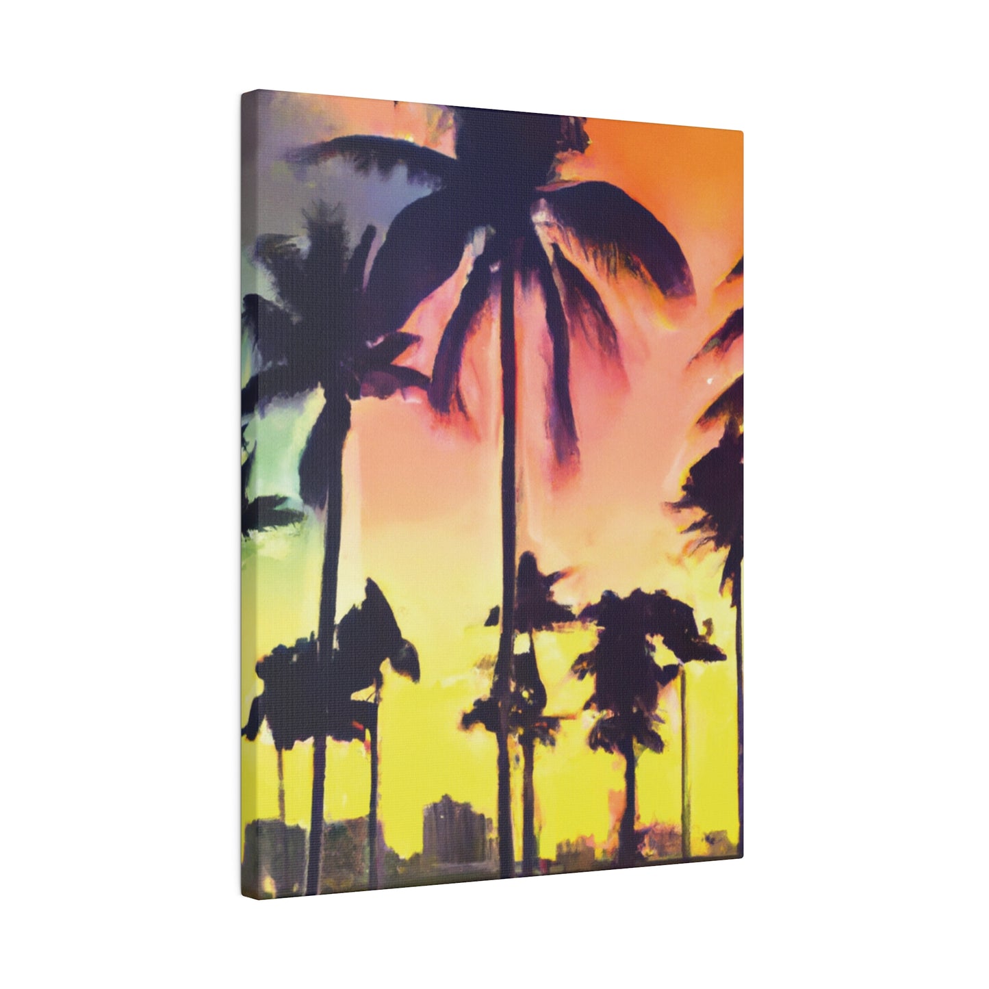 5608P - Miami Beach Sunset Painting Print | Miami | Beach | Sunset | Poster | Home Decor | Wall Art | Canvas