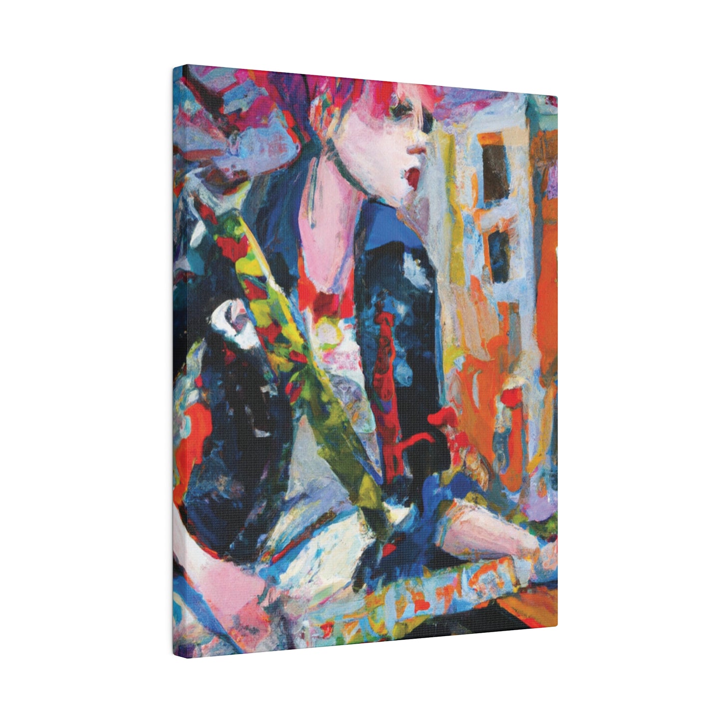 3276D - Rockstar Oil Painting Style Print | Poster | Home Decor | Wall Art | Music Art | Canvas