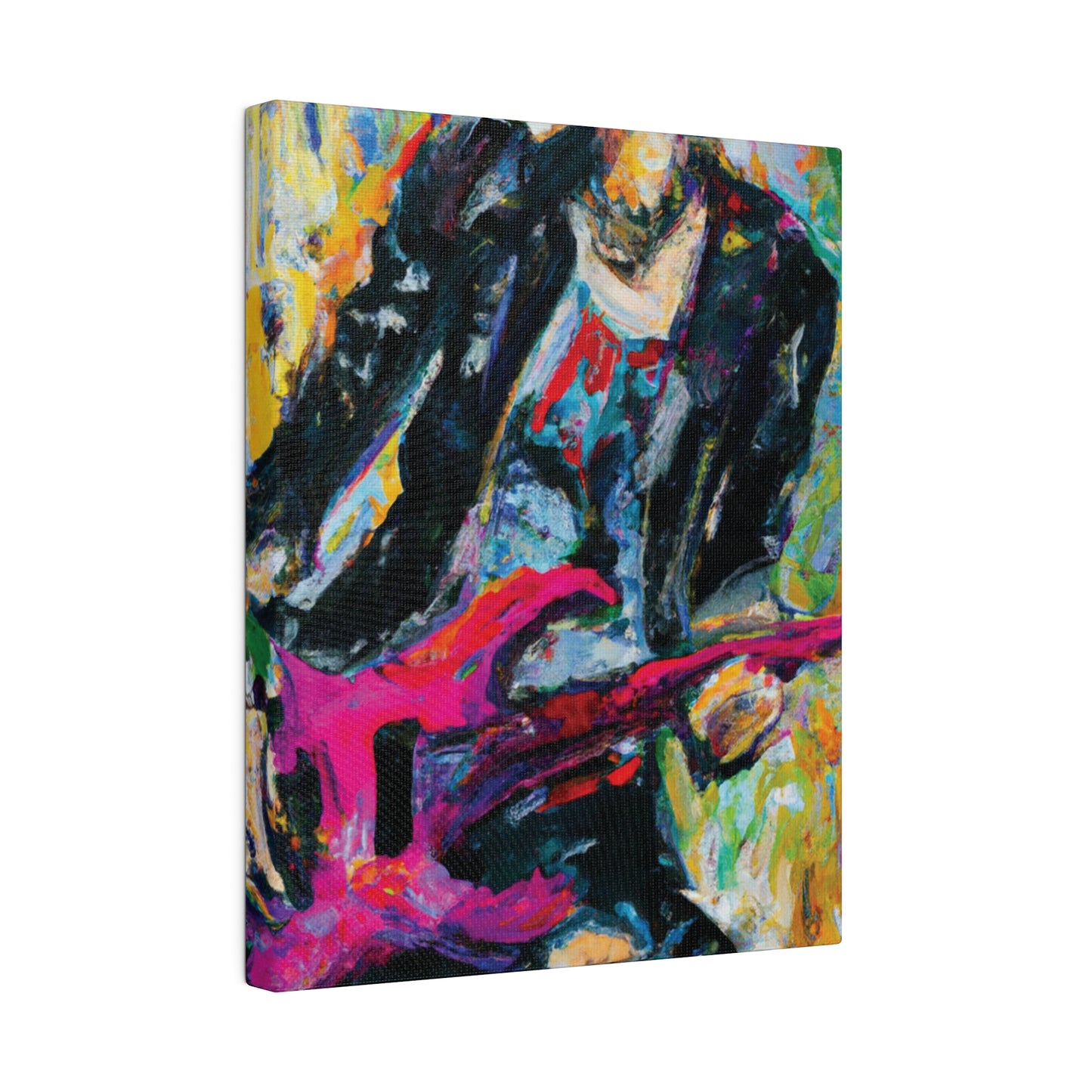 4567X - Rockstar Oil Painting Style Print | Poster | Home Decor | Wall Art | Music Art | Canvas