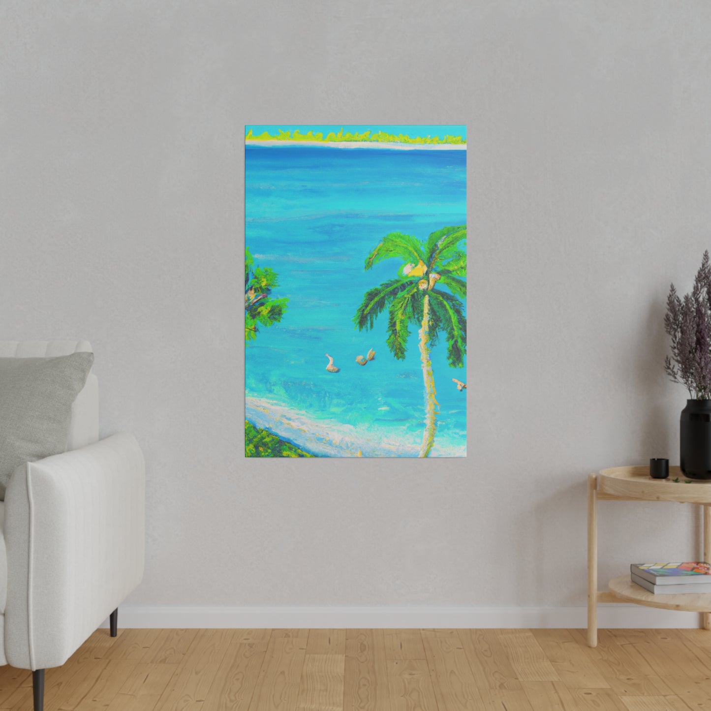 3749J - Bahamas Ocean Painting Print | Bahamas | Ocean | Beach | Poster | Home Decor | Wall Art | Canvas