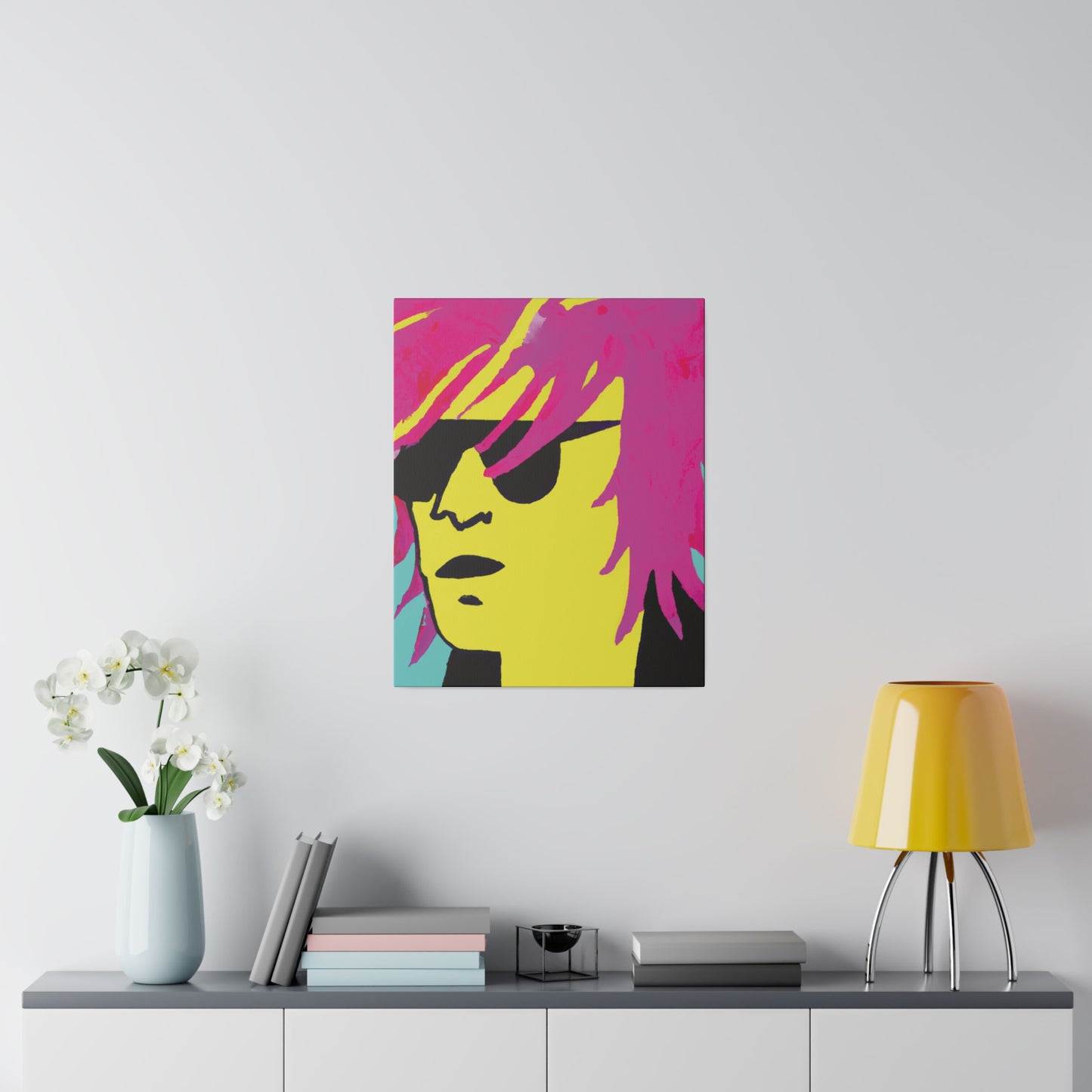 7462L - Rockstar Painting Print | Face | Abstract | Poster | Home Decor | Wall Art | Music Art | Canvas