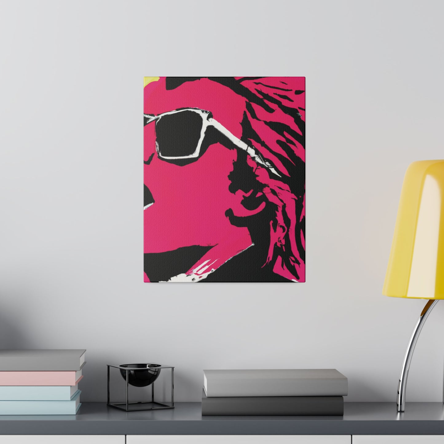 7829G - Rockstar Painting Print | Face | Abstract | Poster | Home Decor | Wall Art | Music Art | Canvas