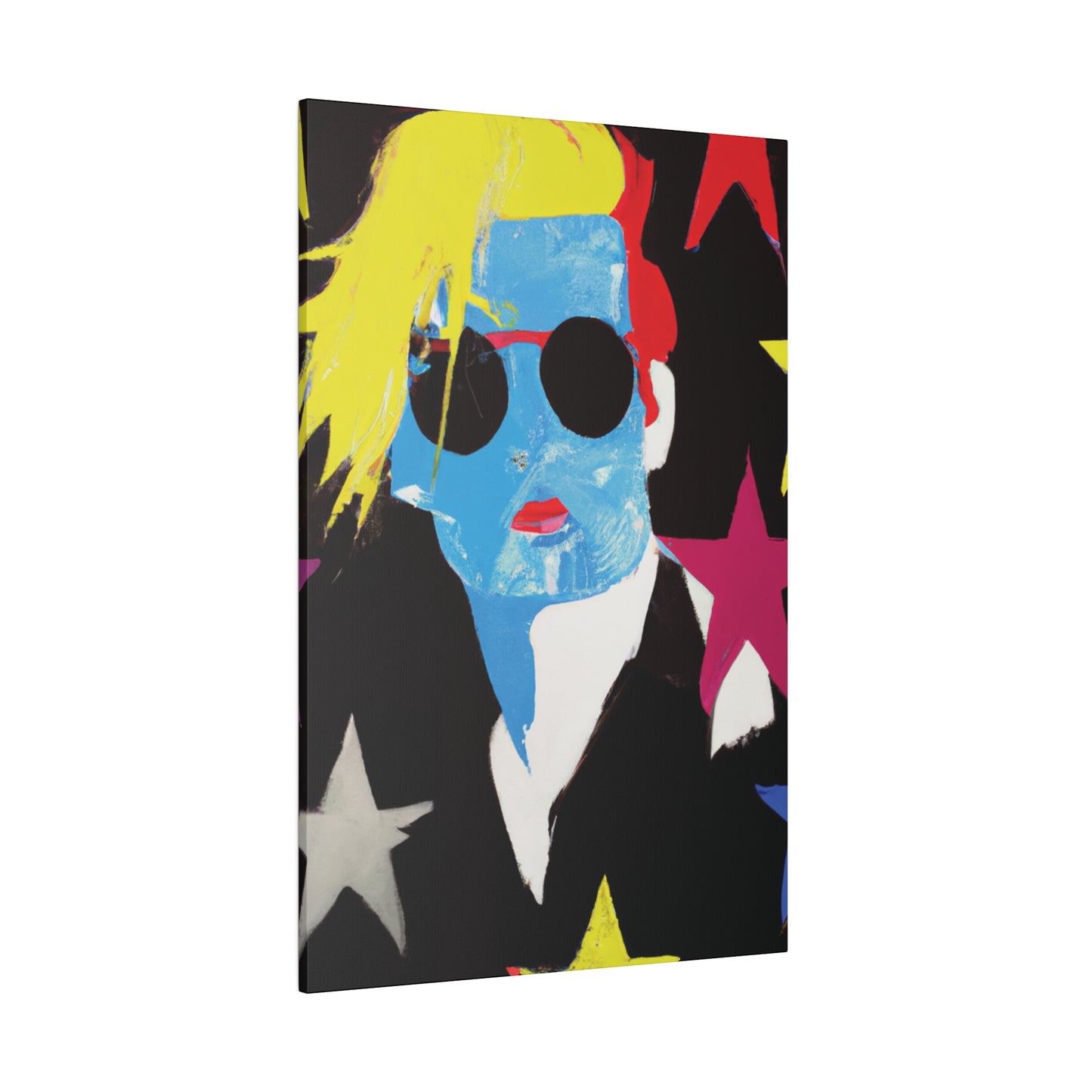 9993U - Rockstar Painting Print | Face | Abstract | Poster | Home Decor | Wall Art | Music Art | Canvas