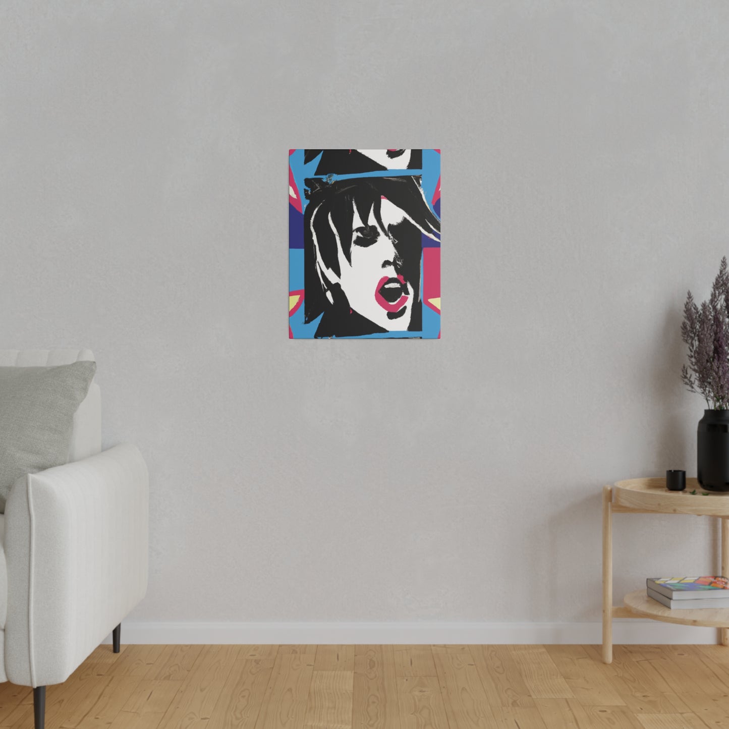 6431Q - Rockstar Painting Print | Face | Abstract | Poster | Home Decor | Wall Art | Music Art | Canvas