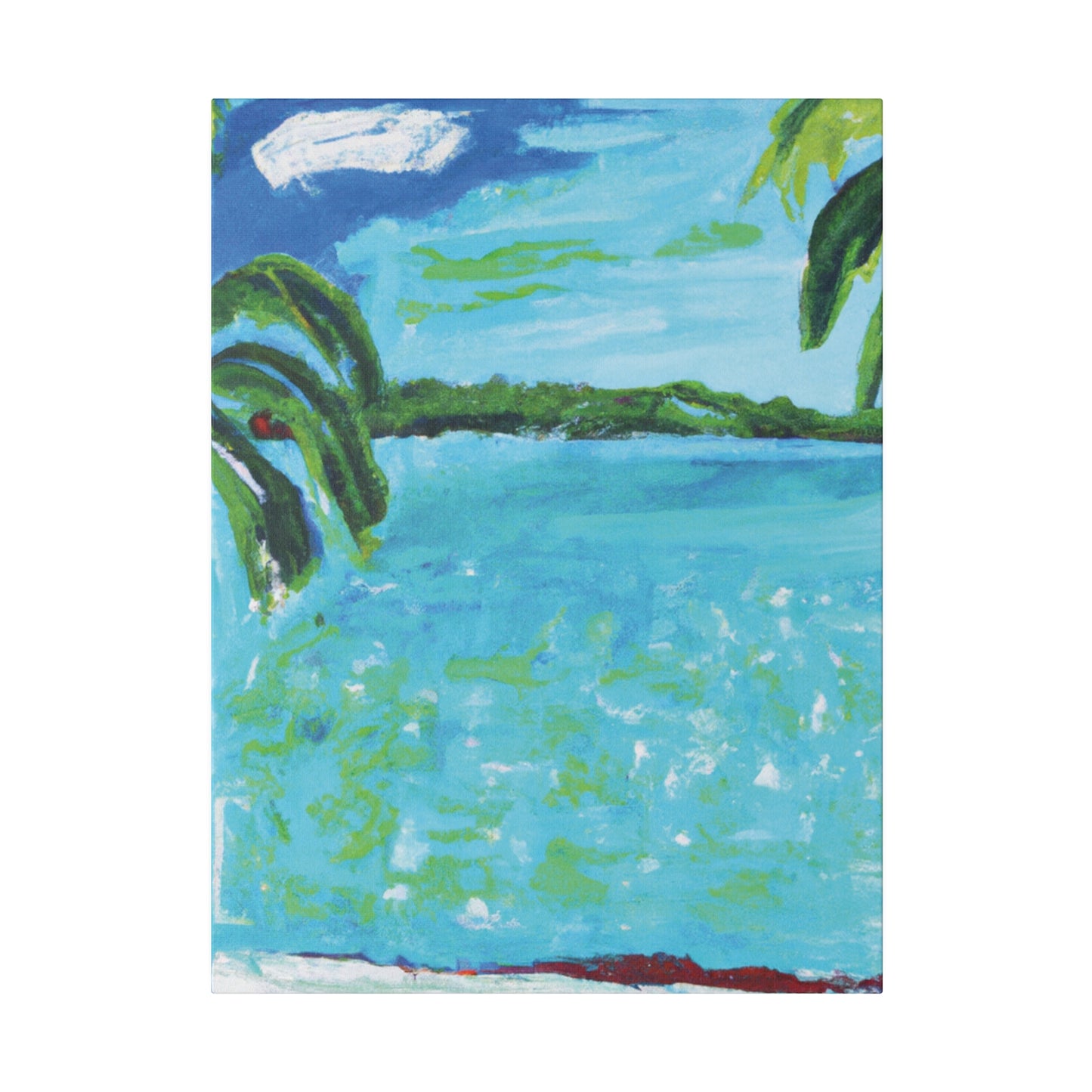 2143W - Bahamas Ocean Painting Print | Bahamas | Ocean | Beach | Poster | Home Decor | Wall Art | Canvas