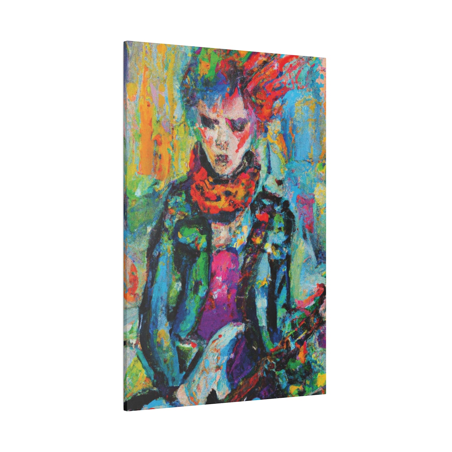 9432X - Rockstar Oil Painting Style Print | Poster | Home Decor | Wall Art | Music Art | Canvas