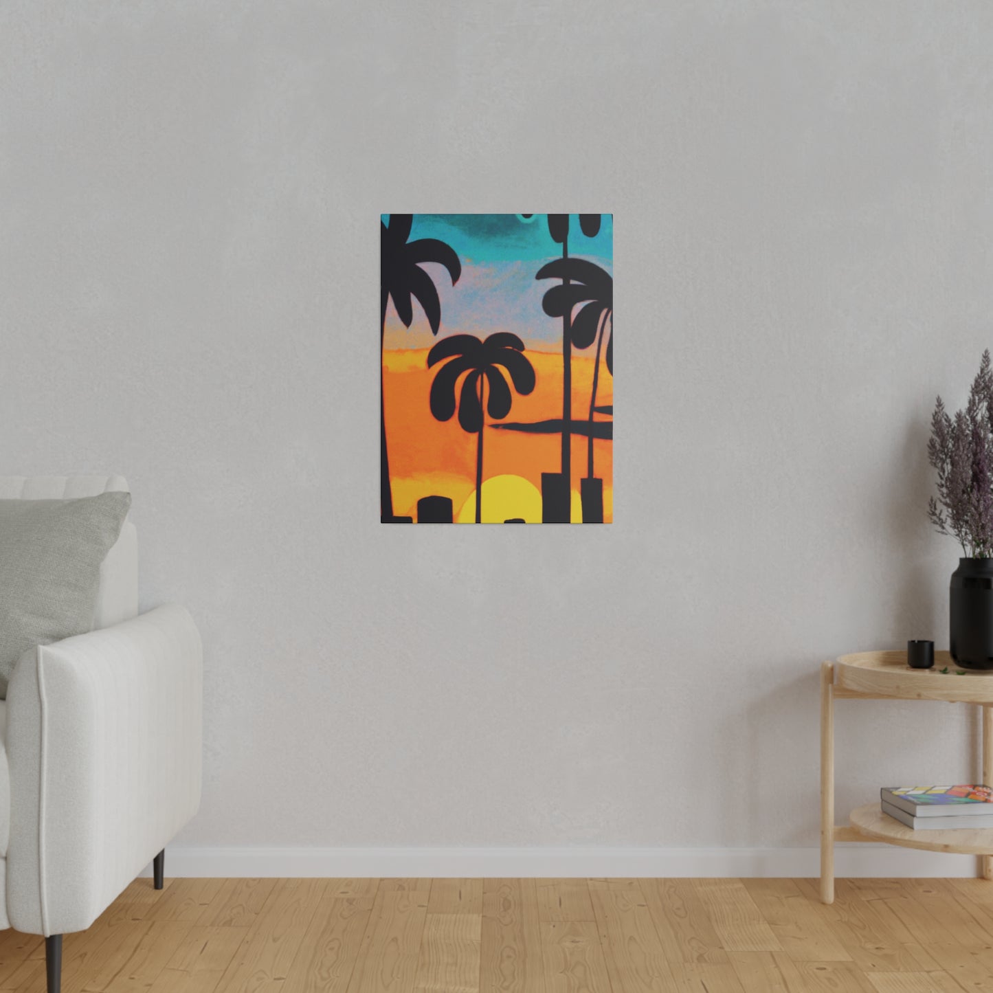 6878U - Miami Beach Sunset Painting Print | Miami | Beach | Sunset | Poster | Home Decor | Wall Art | Canvas