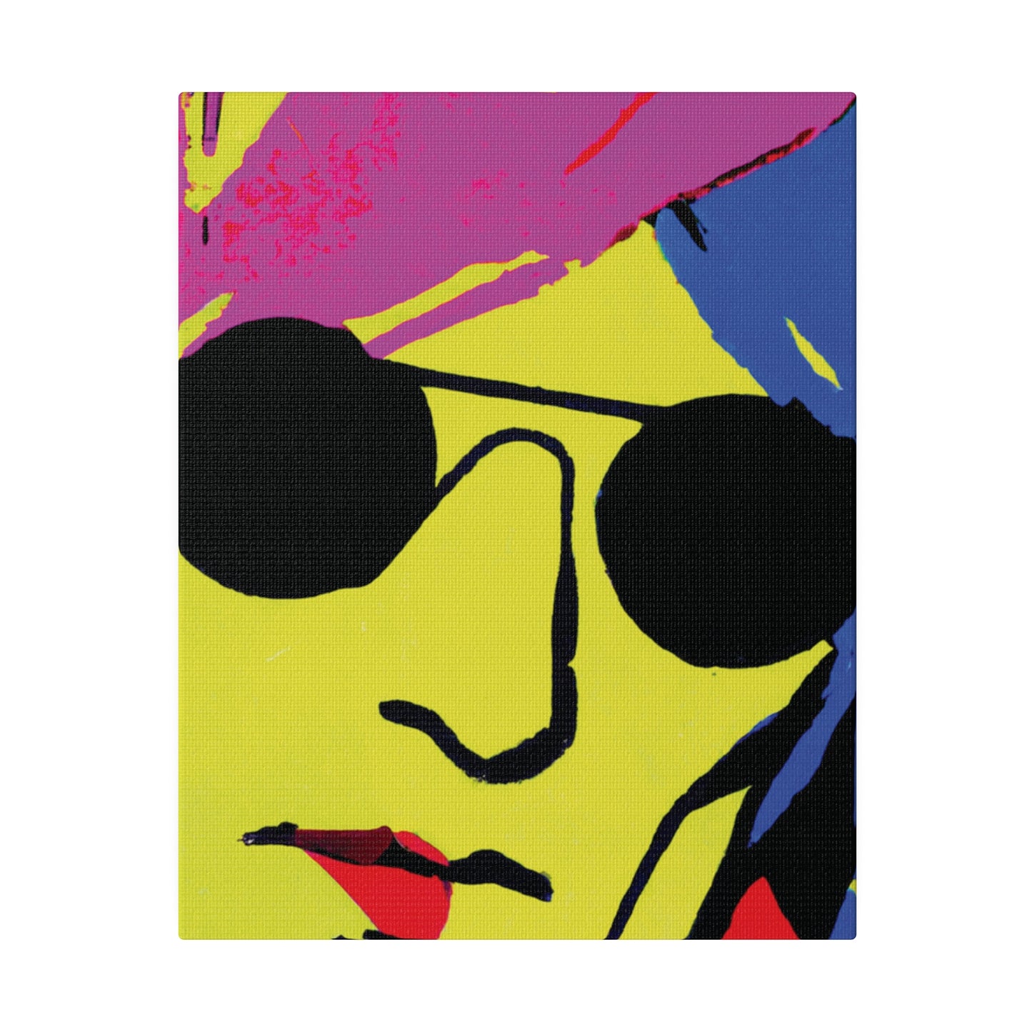 7490C - Rockstar Painting Print | Face | Abstract | Poster | Home Decor | Wall Art | Music Art | Canvas