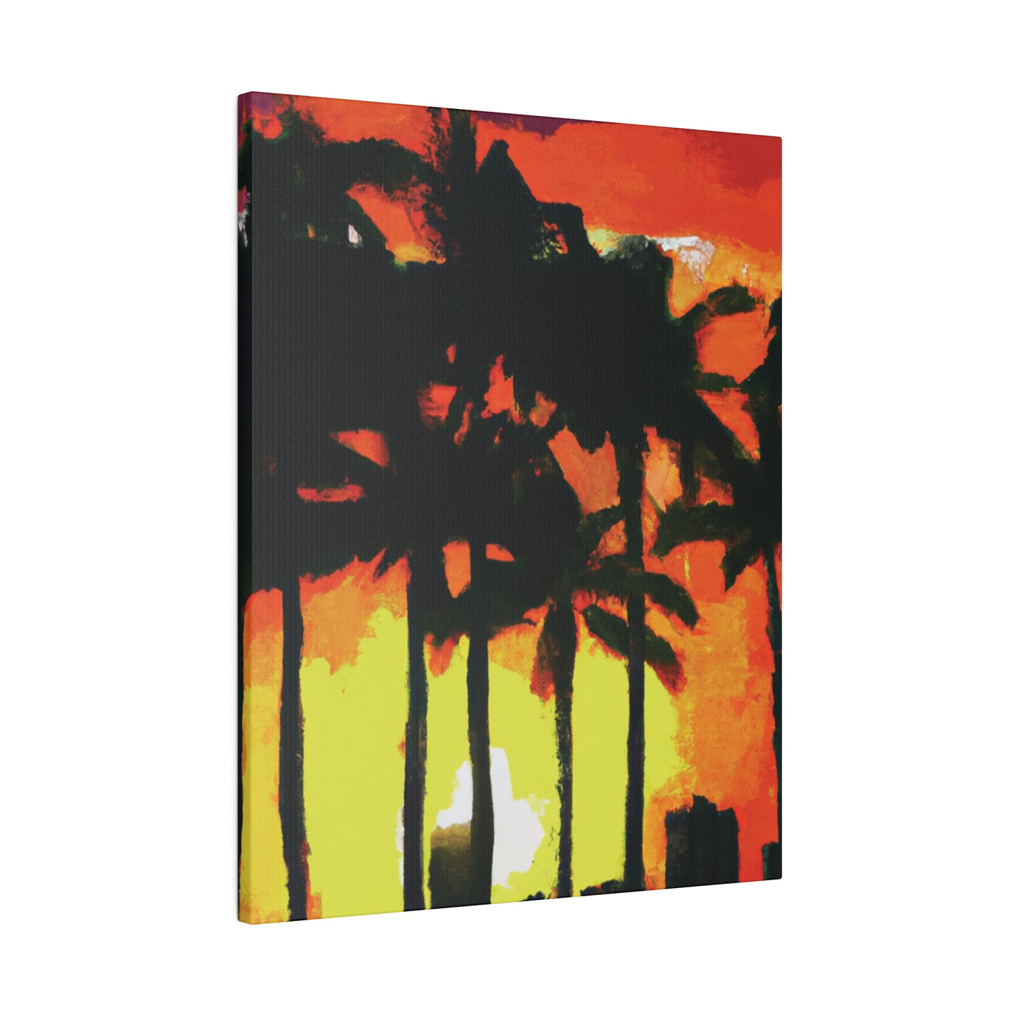 8291L - Miami Beach Sunset Painting Print | Miami | Beach | Sunset | Poster | Home Decor | Wall Art | Canvas