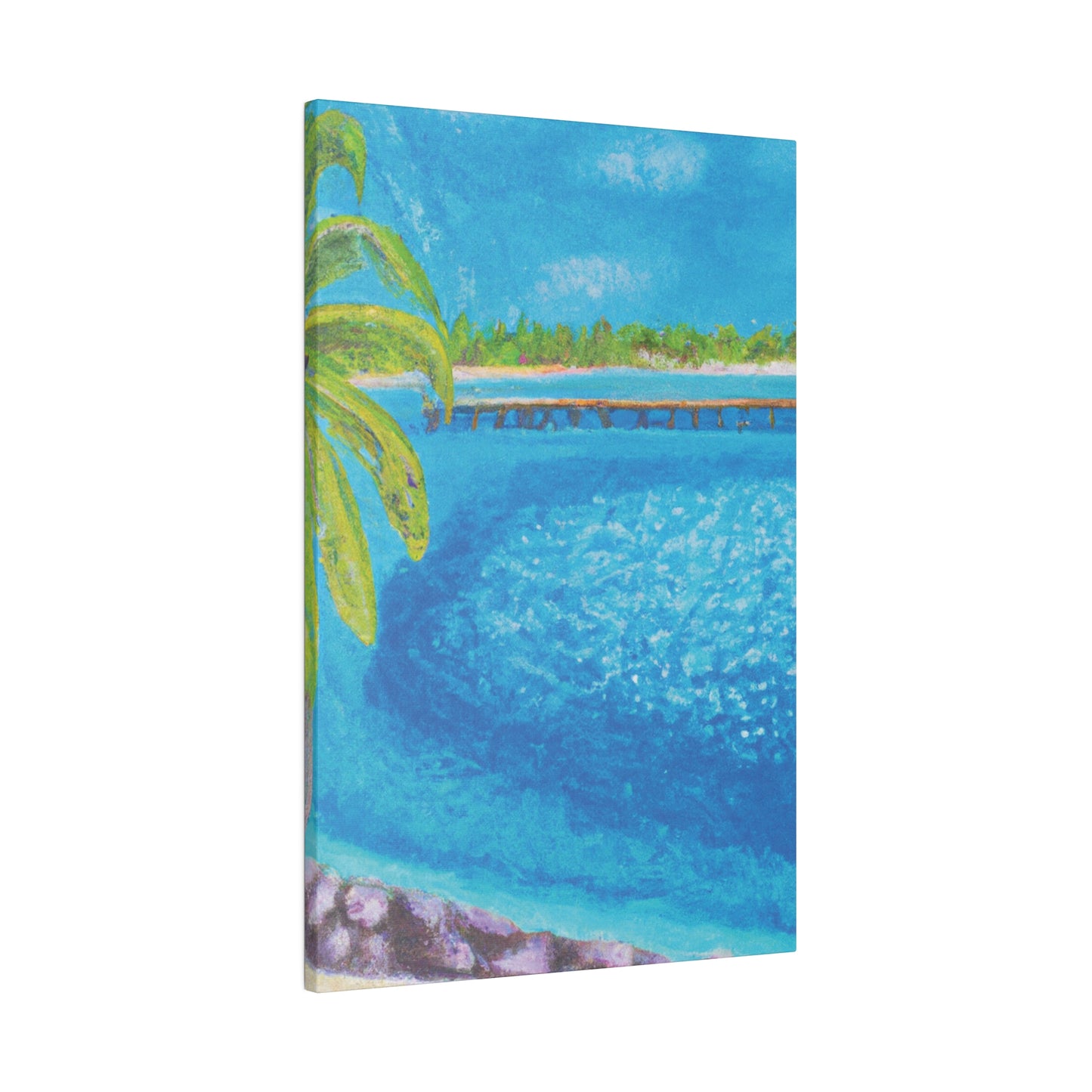 9462U - Bahamas Ocean Painting Print | Bahamas | Ocean | Beach | Poster | Home Decor | Wall Art | Canvas