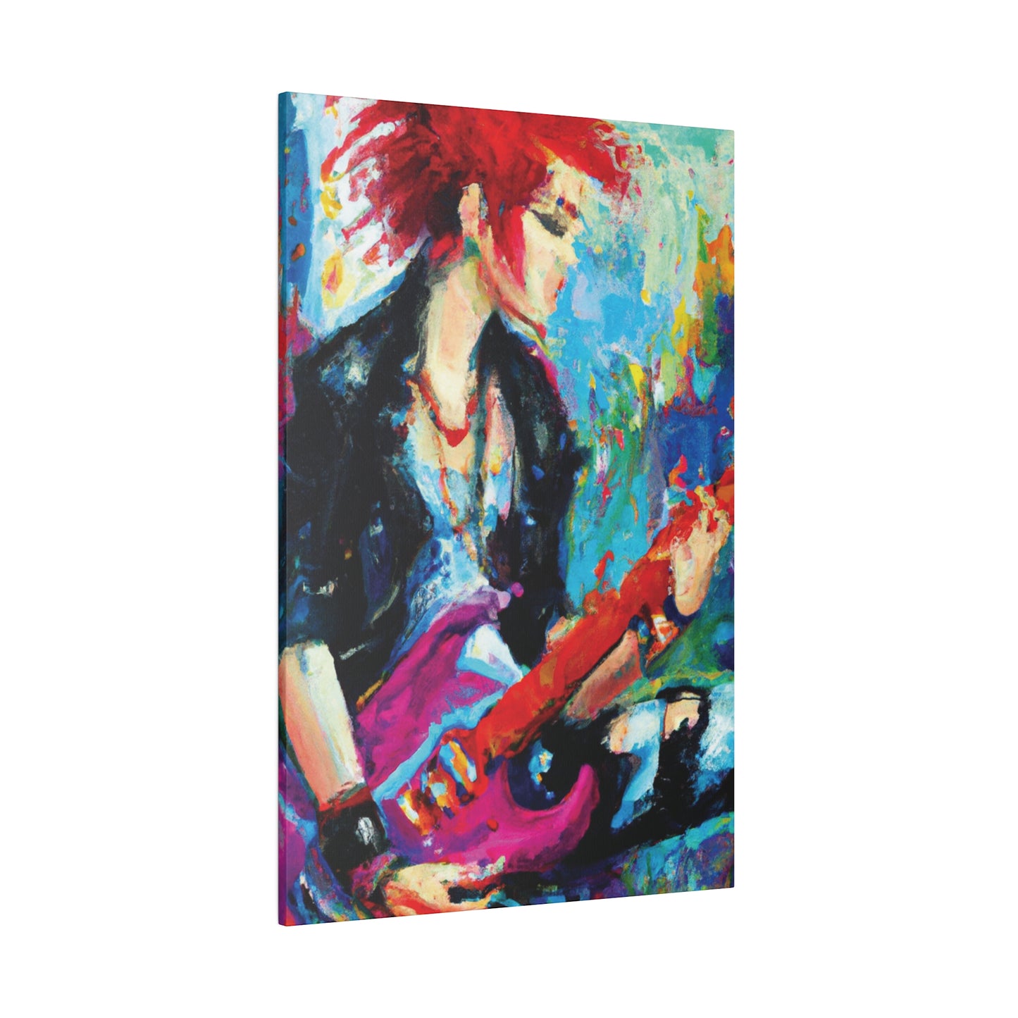 6476F - Rockstar Oil Painting Style Print | Poster | Home Decor | Wall Art | Music Art | Canvas